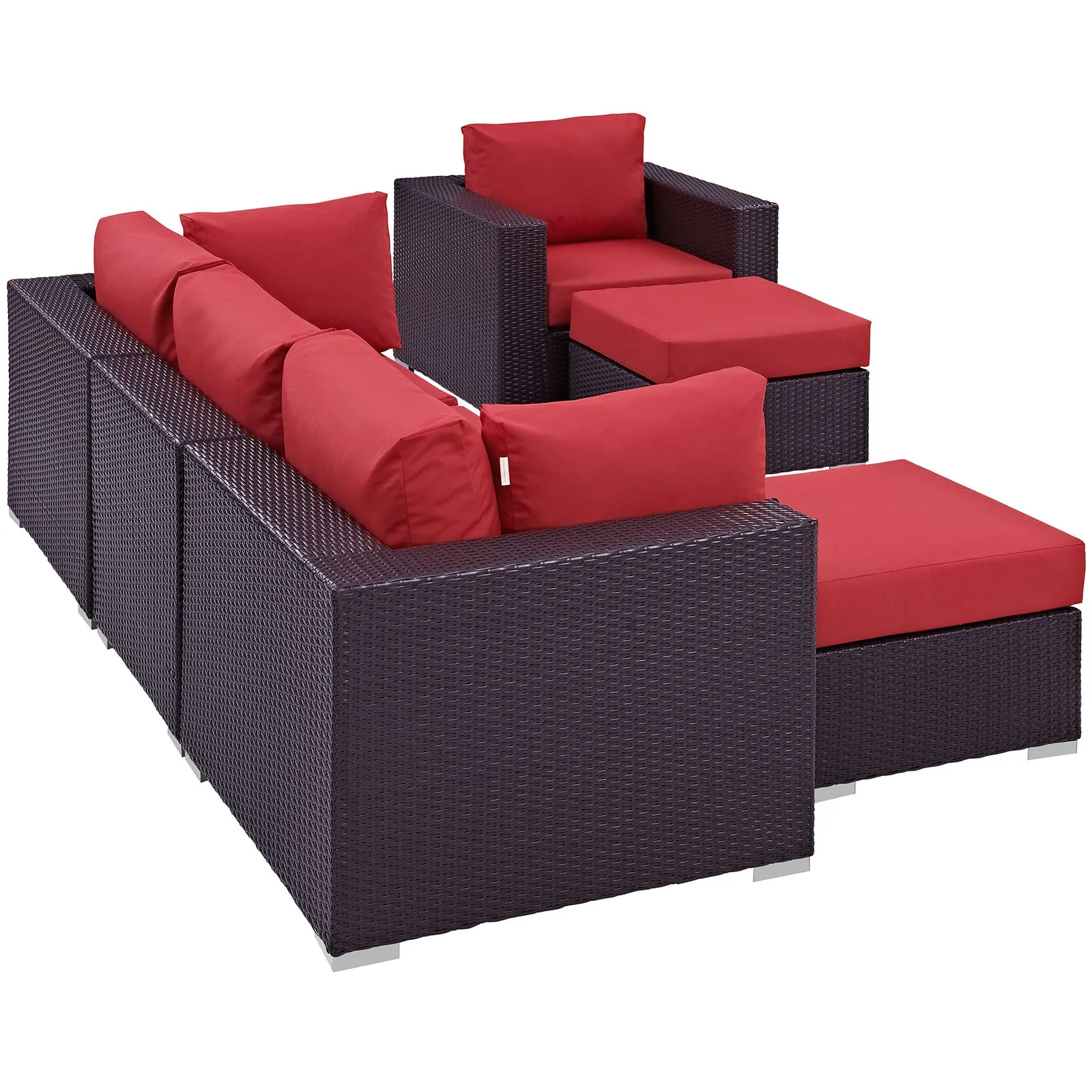Convene 6 Piece Outdoor Patio Sectional Set by Modway
