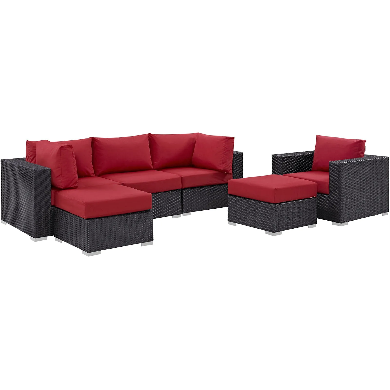 Convene 6 Piece Outdoor Patio Sectional Set by Modway