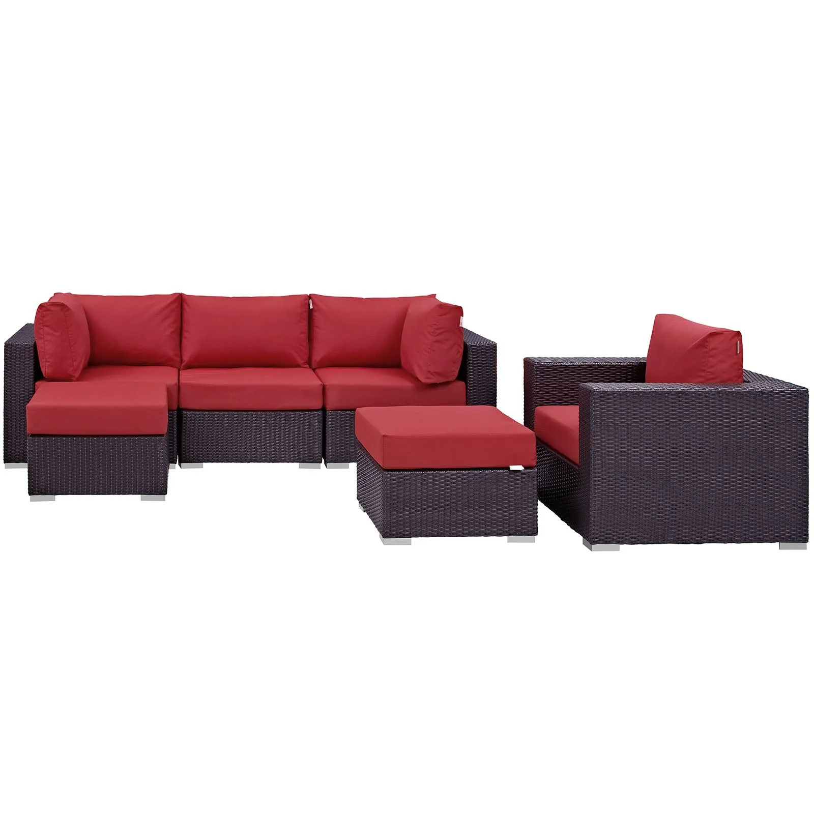 Convene 6 Piece Outdoor Patio Sectional Set by Modway