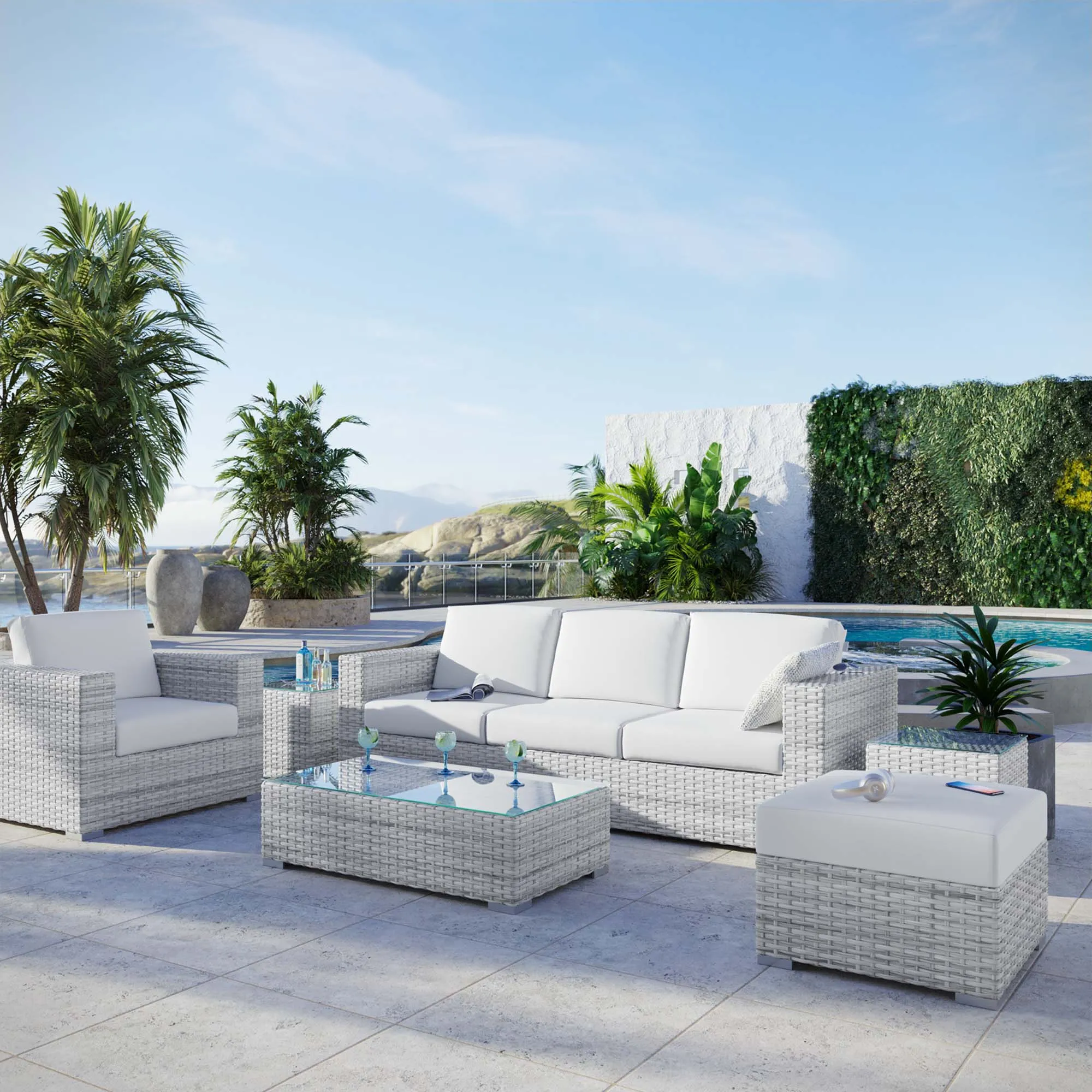 Convene 6-Piece Outdoor Patio Set by Modway