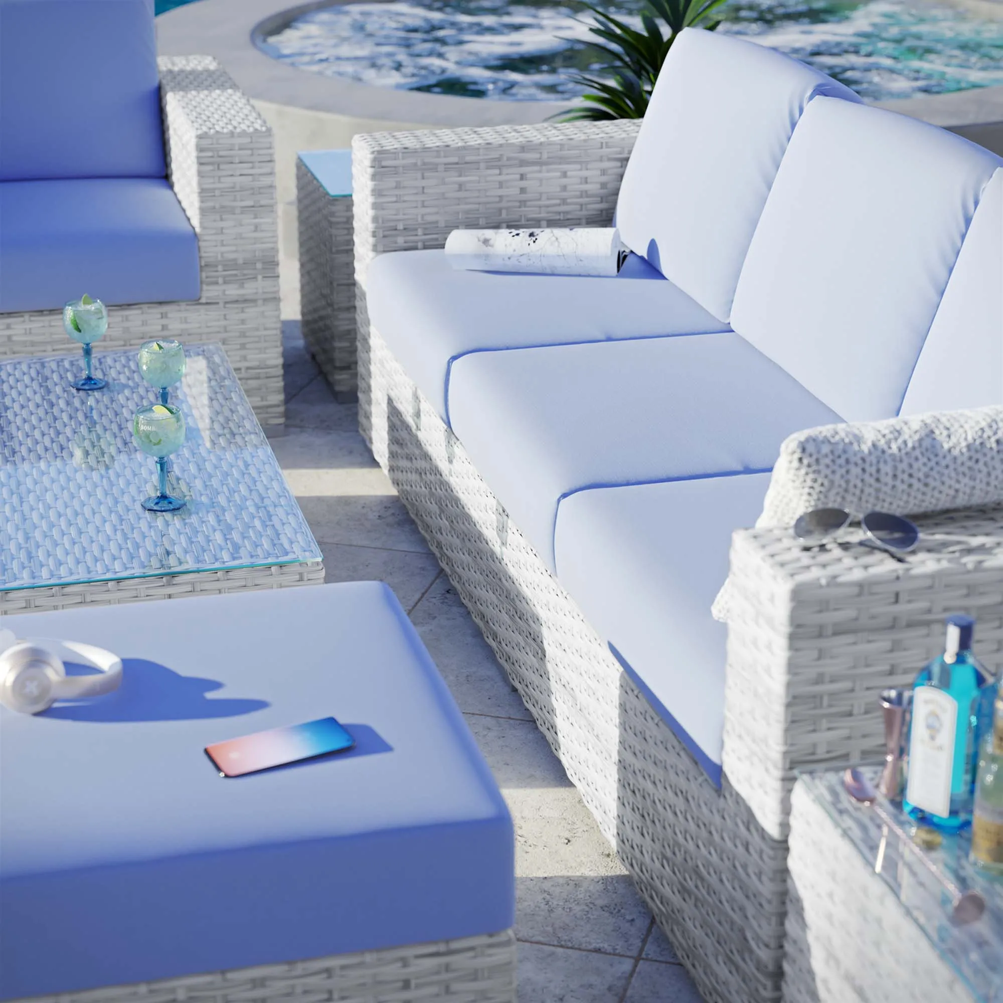 Convene 6-Piece Outdoor Patio Set by Modway