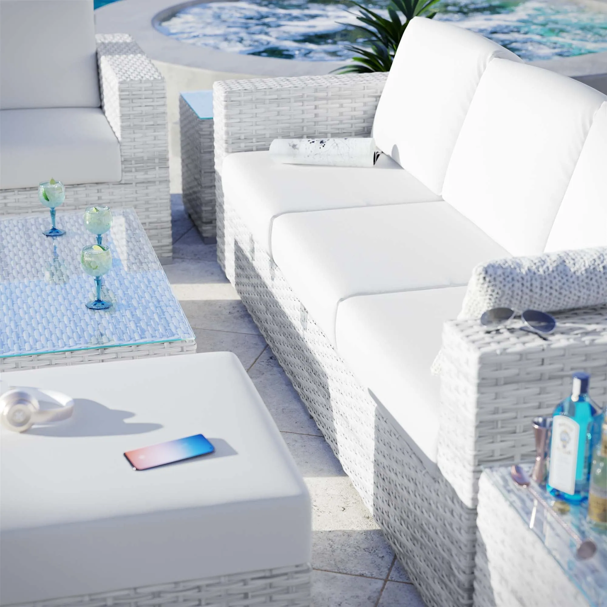 Convene 6-Piece Outdoor Patio Set by Modway