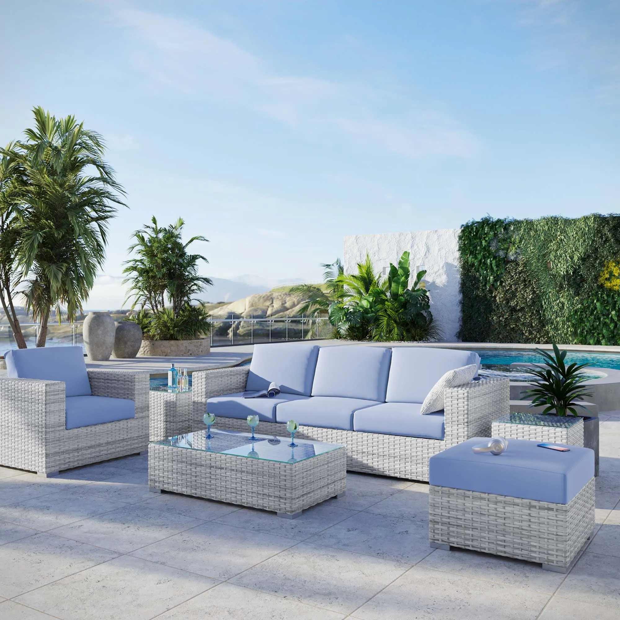 Convene 6-Piece Outdoor Patio Set by Modway