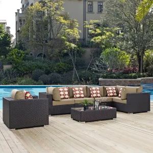 Convene 7 Piece Outdoor Patio Sectional Set by Modway
