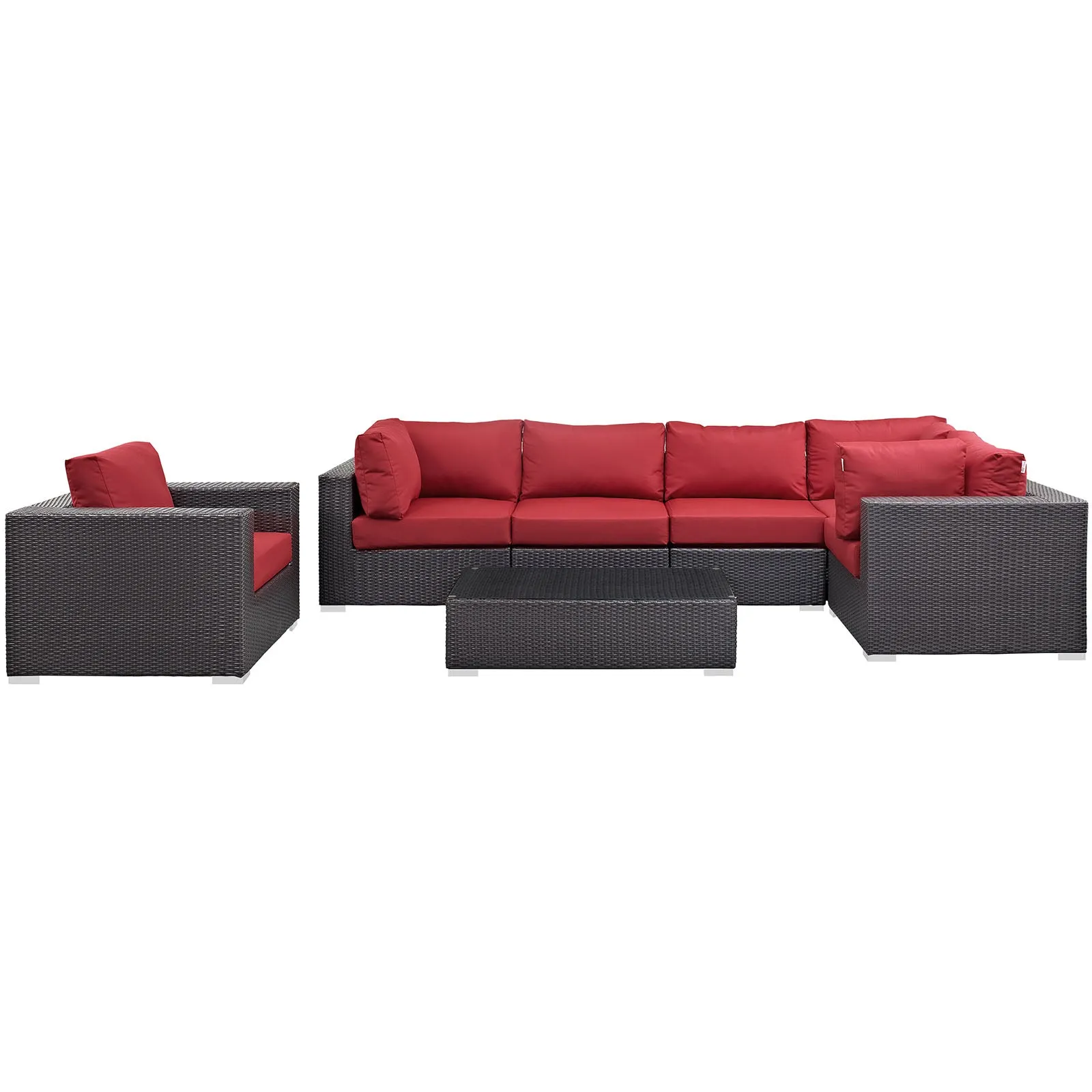 Convene 7 Piece Outdoor Patio Sectional Set by Modway