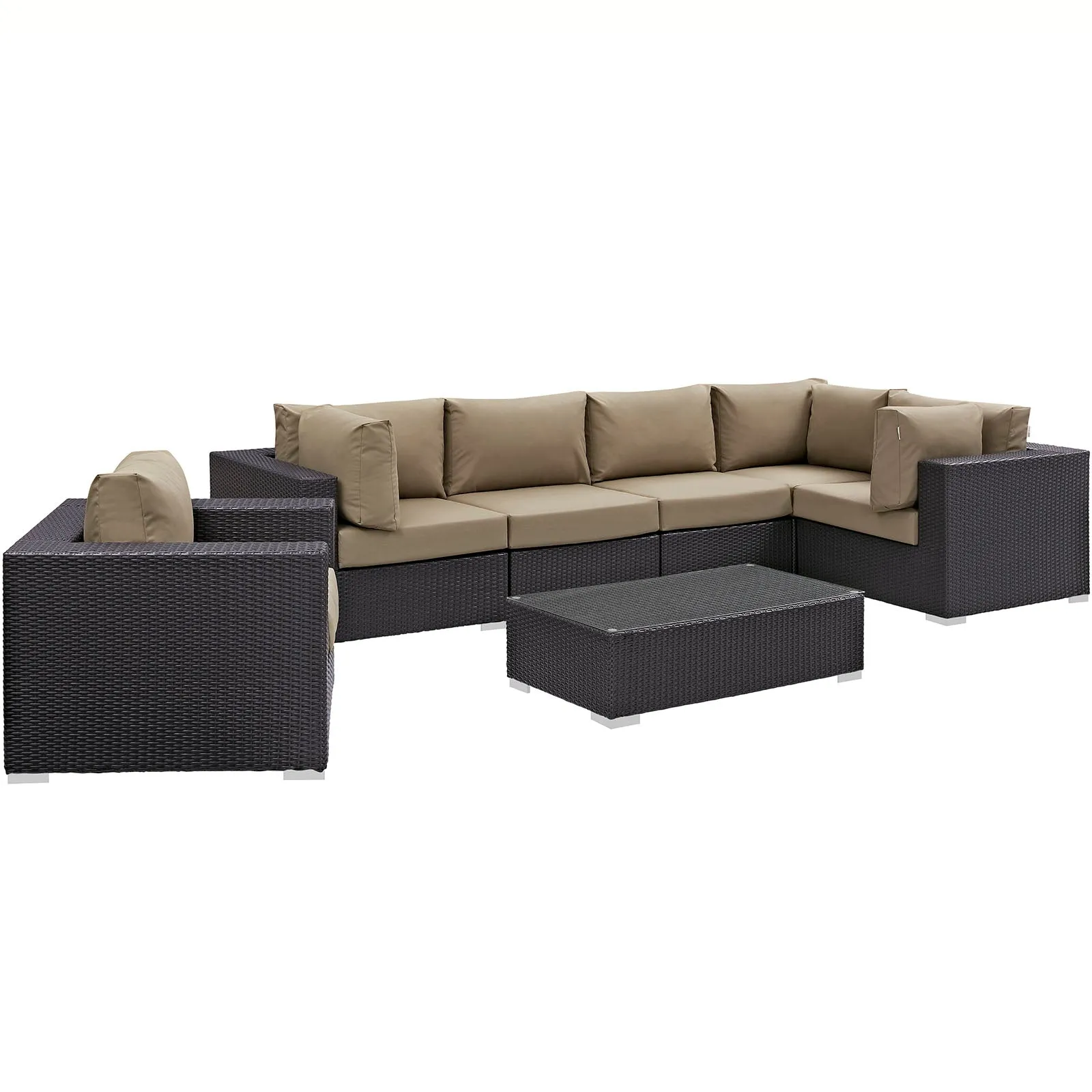 Convene 7 Piece Outdoor Patio Sectional Set by Modway