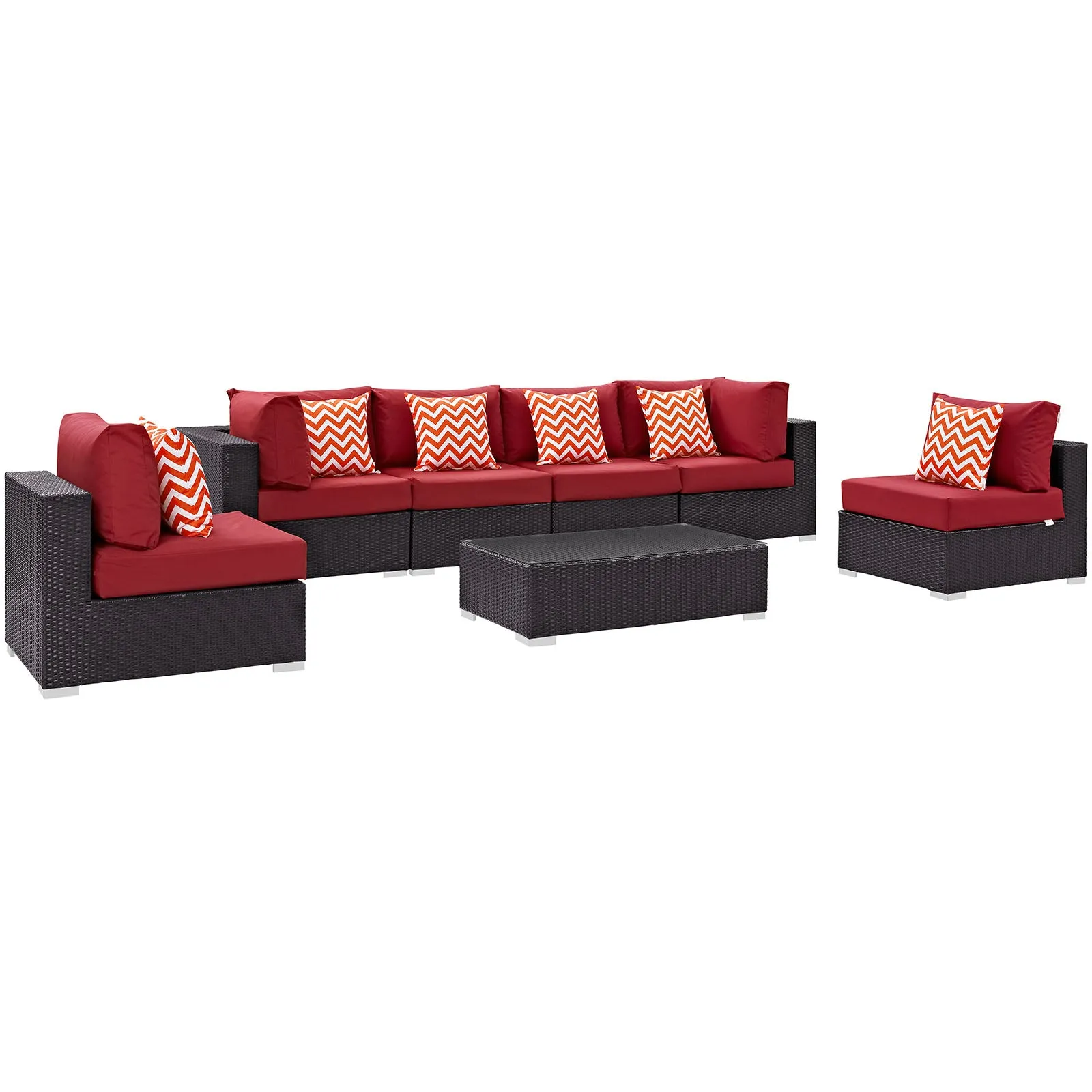 Convene 7 Piece Outdoor Patio Sectional Set by Modway