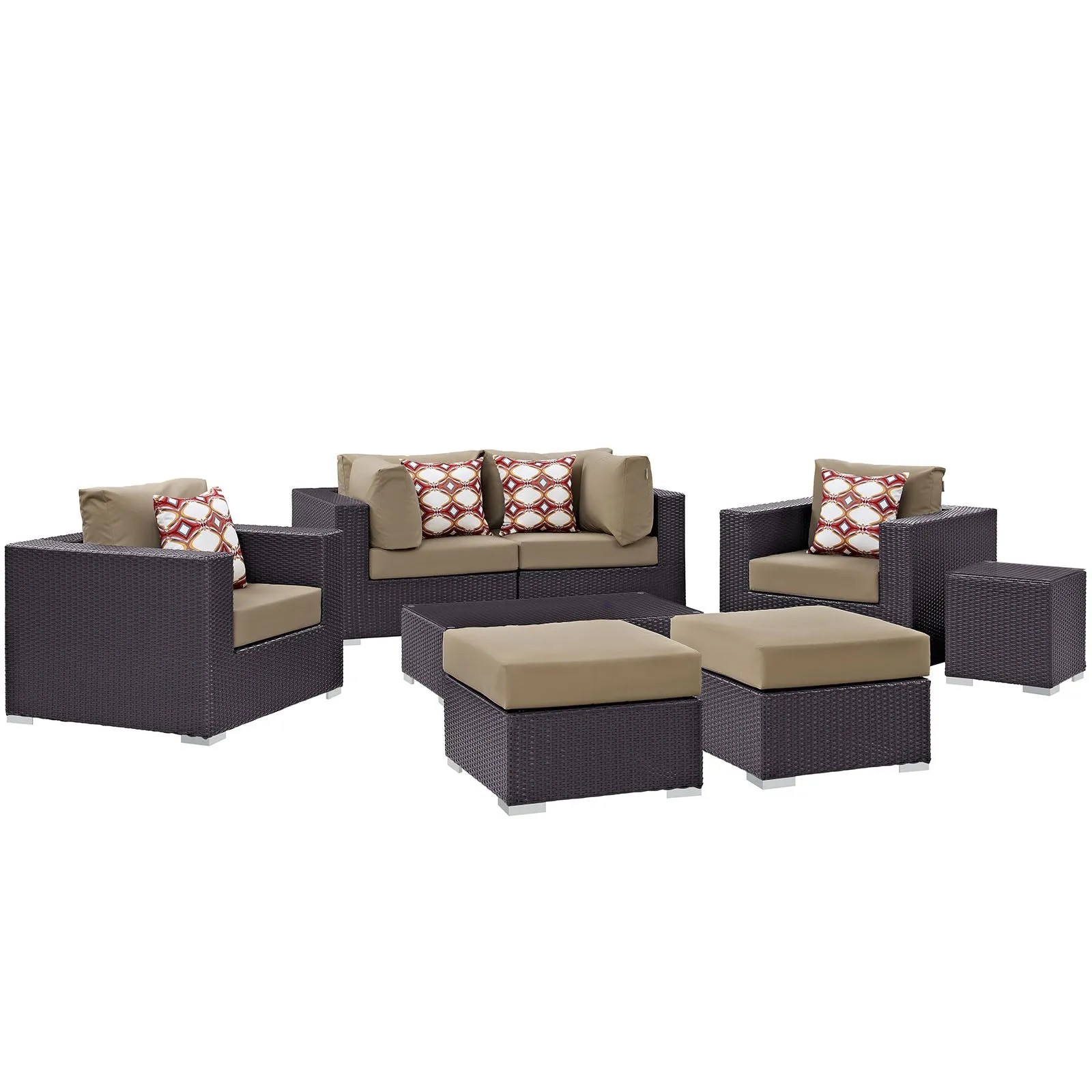 Convene 8 Piece Outdoor Patio Sectional Set by Modway