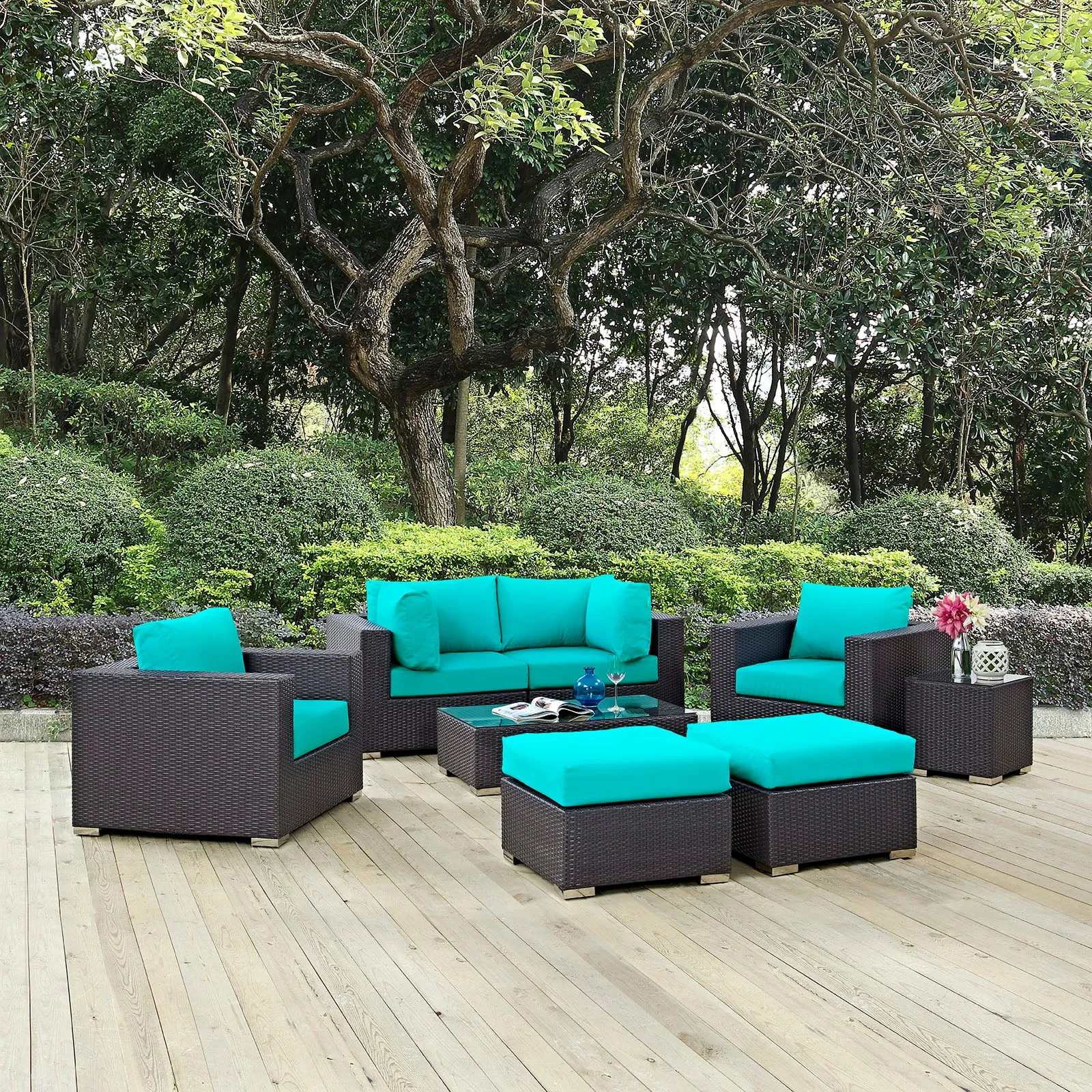 Convene 8 Piece Outdoor Patio Sectional Set by Modway