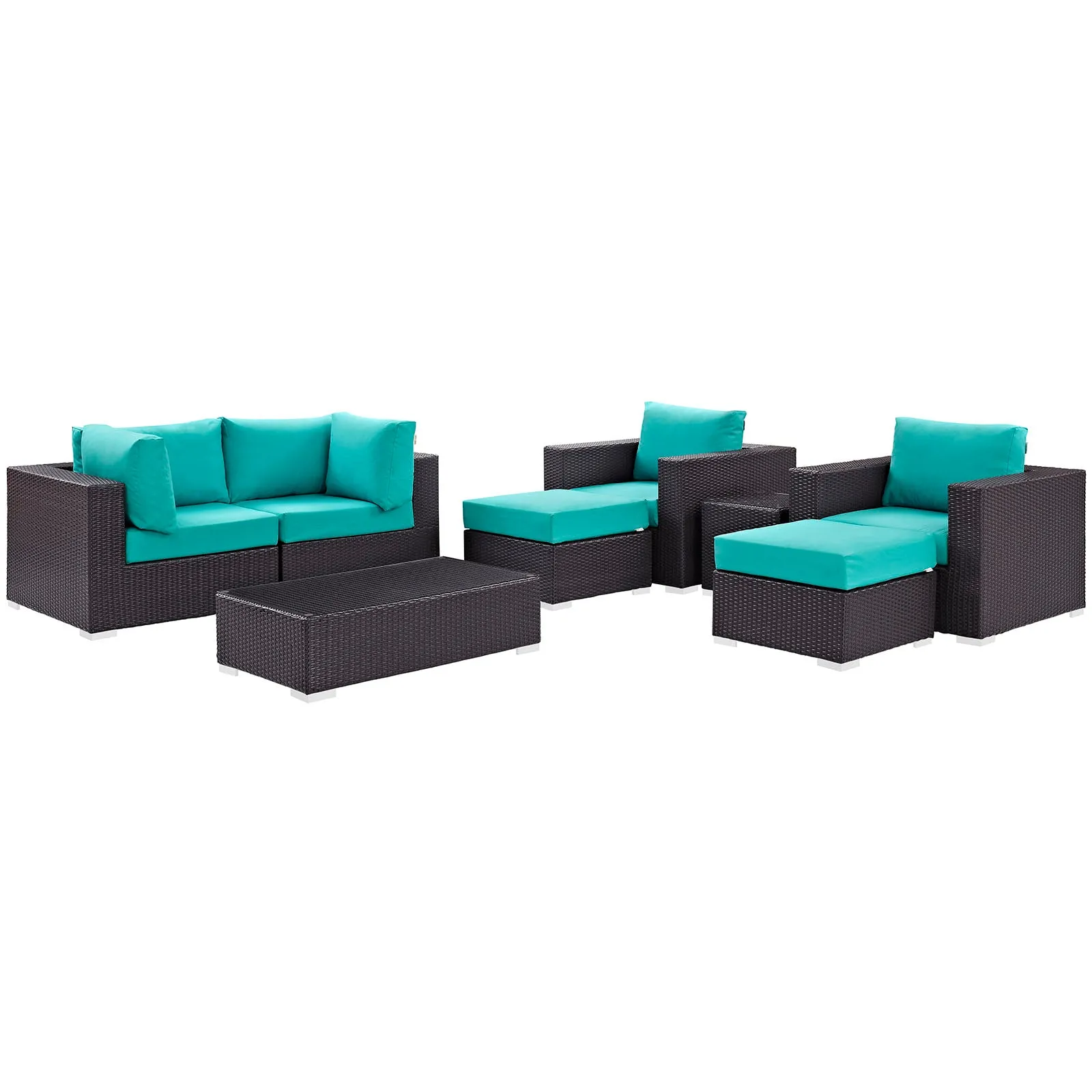 Convene 8 Piece Outdoor Patio Sectional Set by Modway