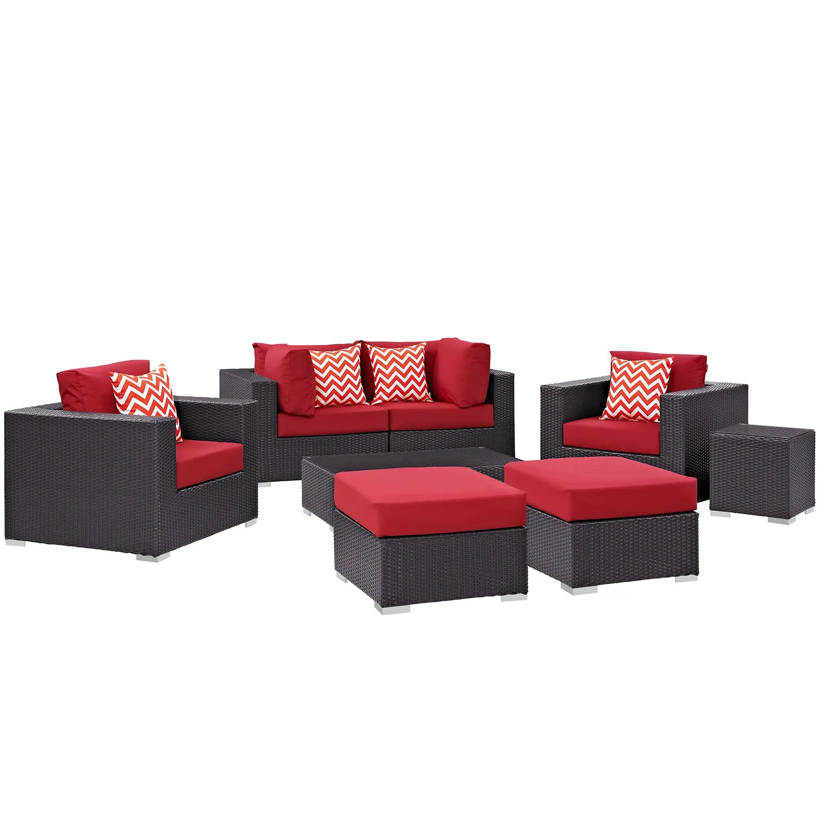 Convene 8 Piece Outdoor Patio Sectional Set by Modway