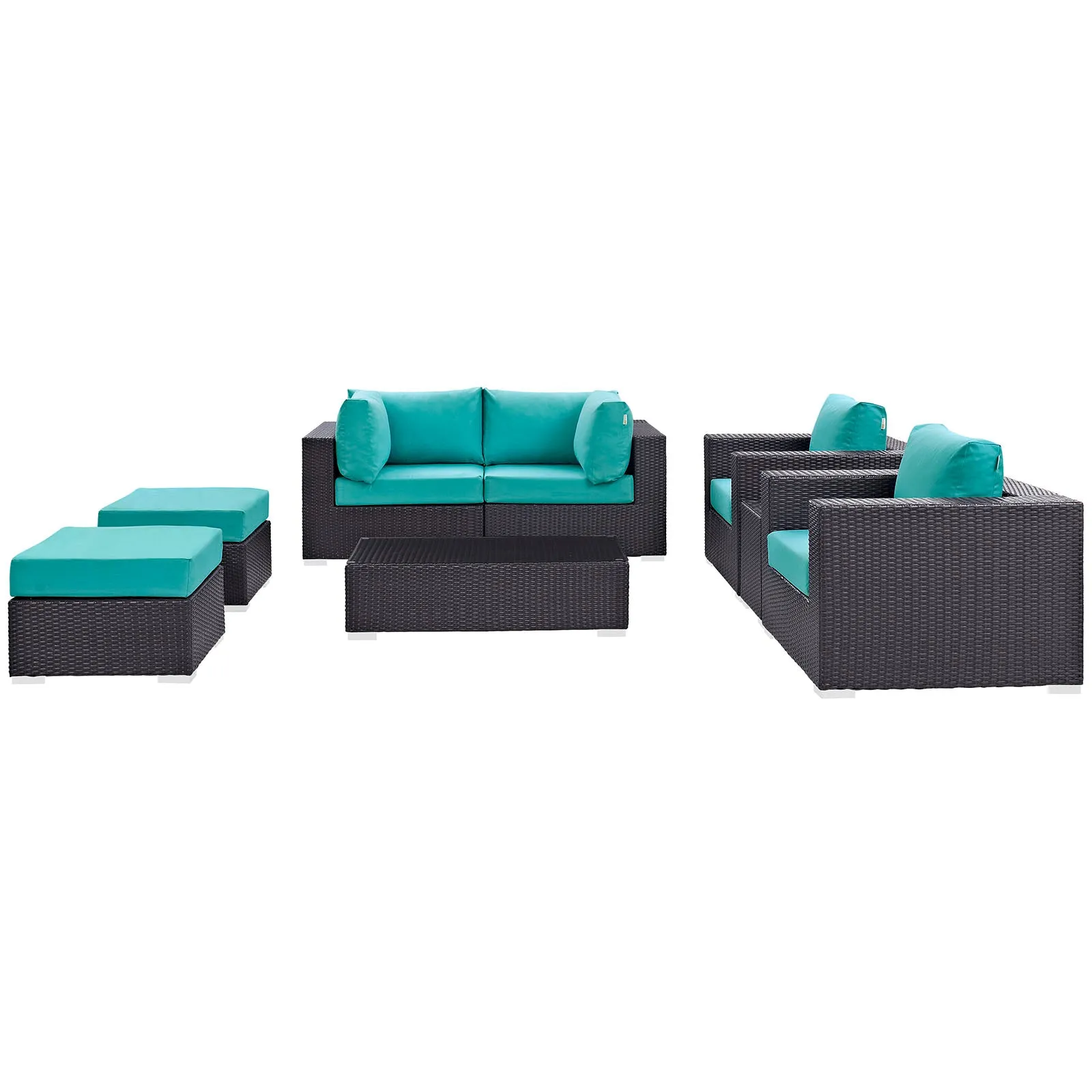 Convene 8 Piece Outdoor Patio Sectional Set by Modway