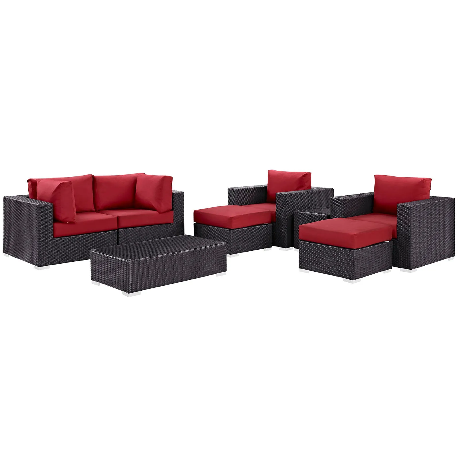 Convene 8 Piece Outdoor Patio Sectional Set by Modway