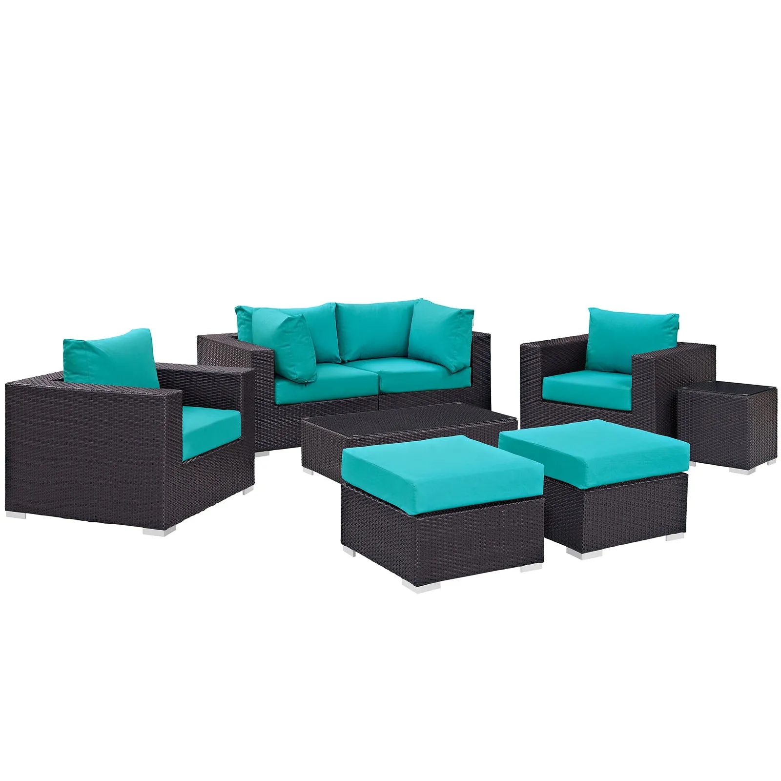 Convene 8 Piece Outdoor Patio Sectional Set by Modway
