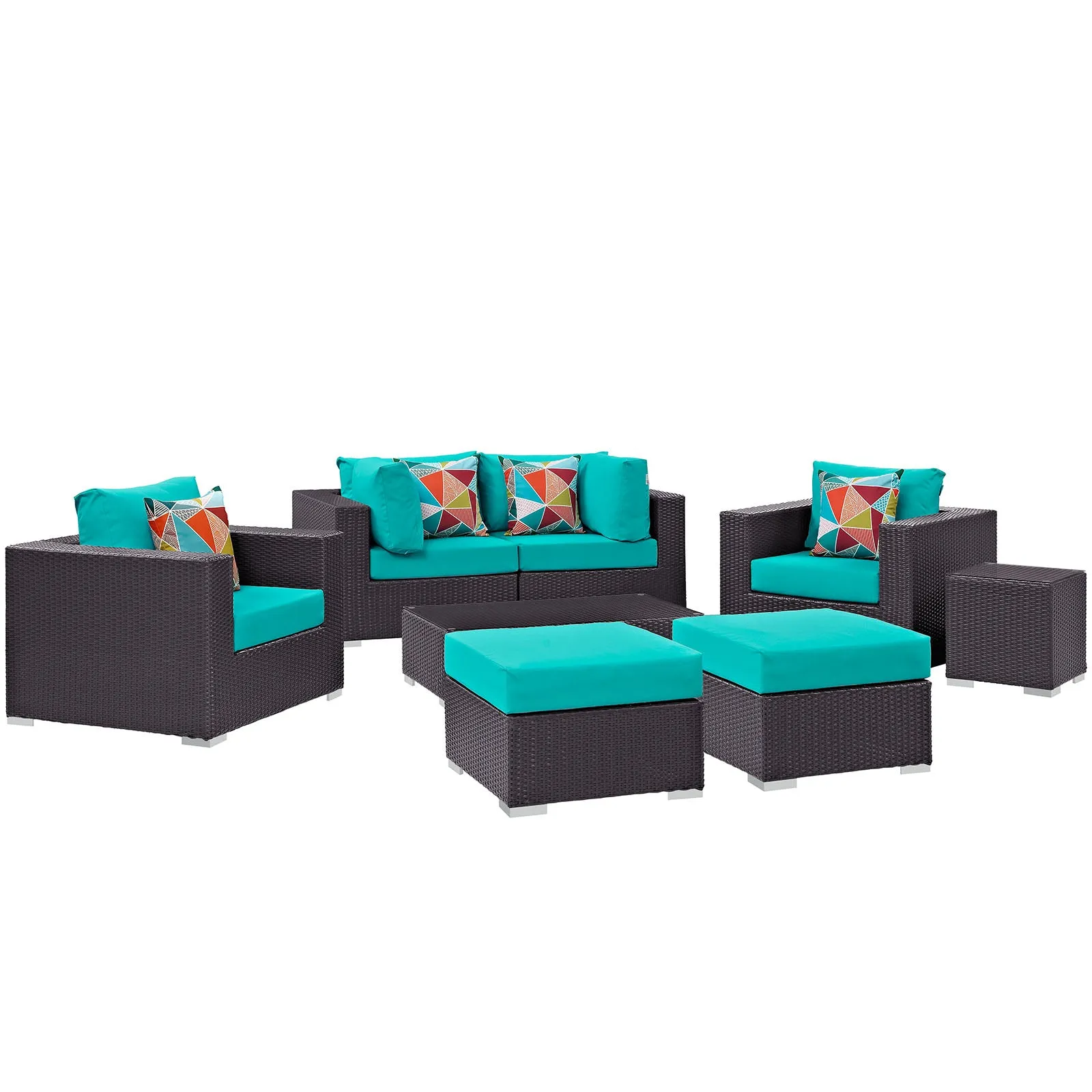Convene 8 Piece Outdoor Patio Sectional Set by Modway