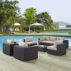 Convene 8 Piece Outdoor Patio Sectional Set by Modway