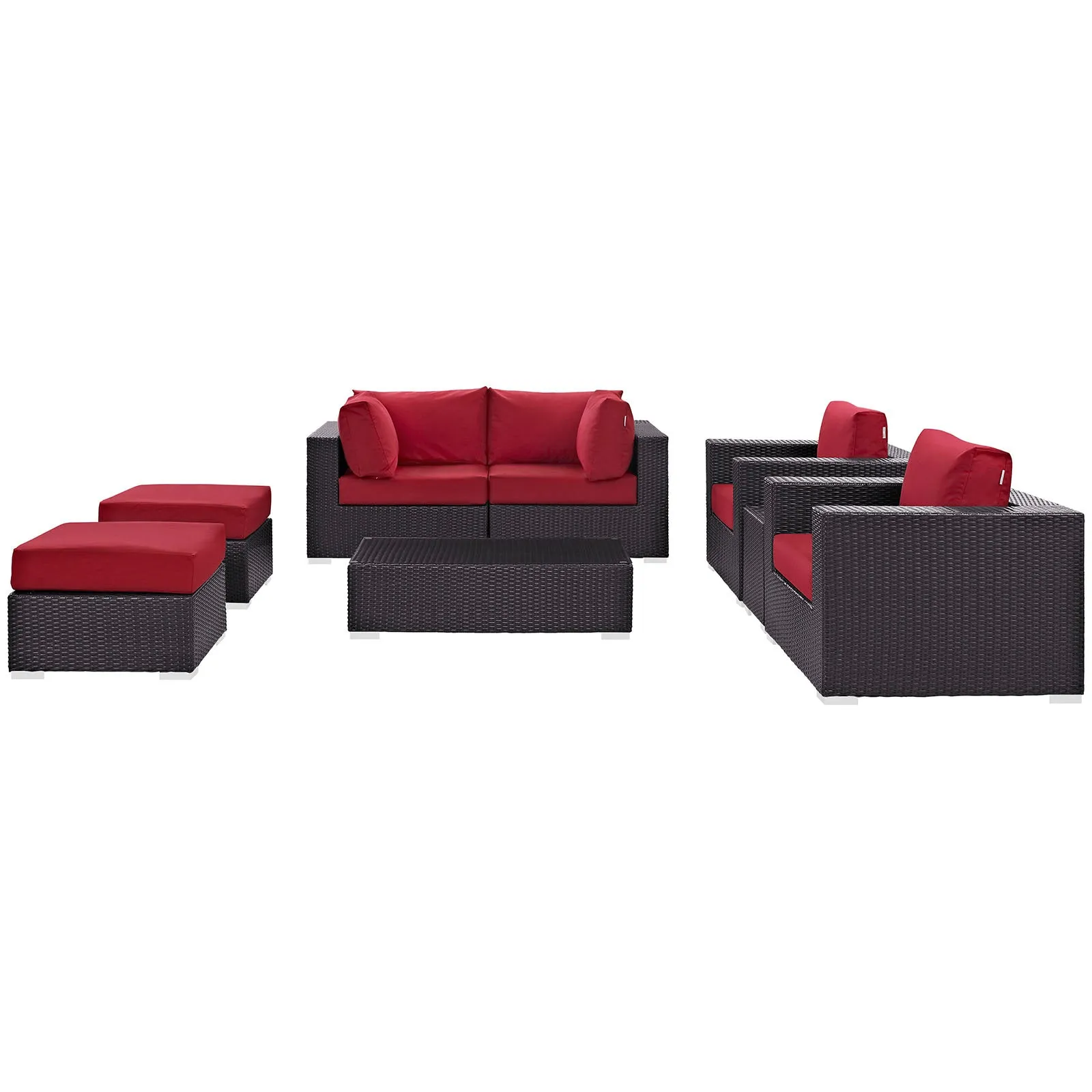 Convene 8 Piece Outdoor Patio Sectional Set by Modway