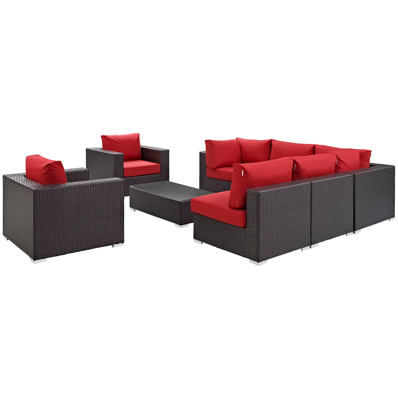 Convene 8 Piece Outdoor Patio Sectional Set by Modway