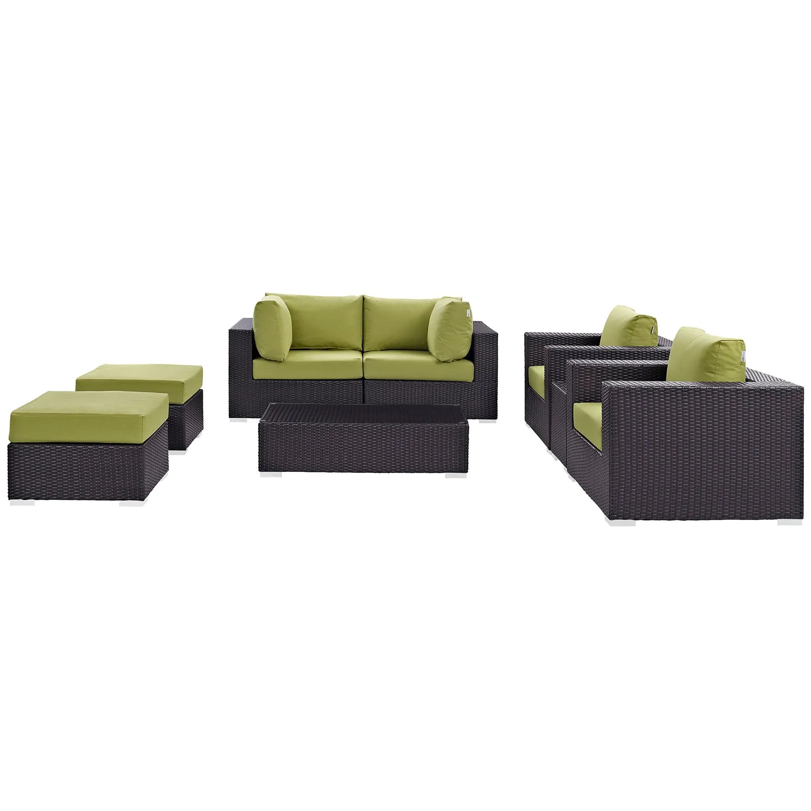 Convene 8 Piece Outdoor Patio Sectional Set by Modway