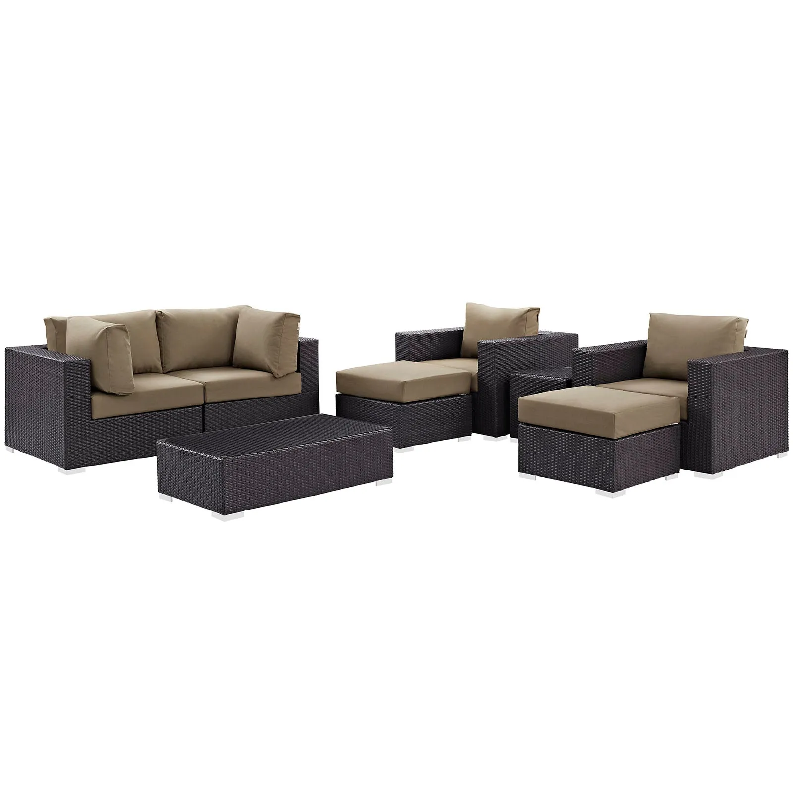 Convene 8 Piece Outdoor Patio Sectional Set by Modway