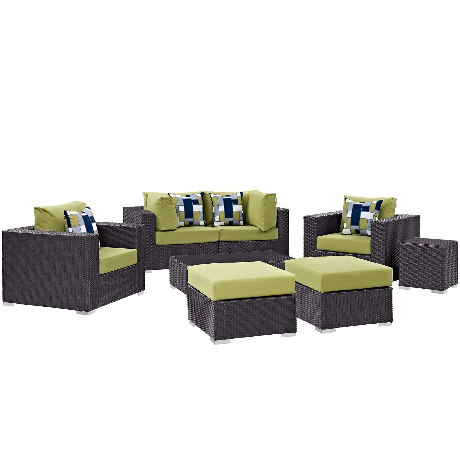 Convene 8 Piece Outdoor Patio Sectional Set by Modway