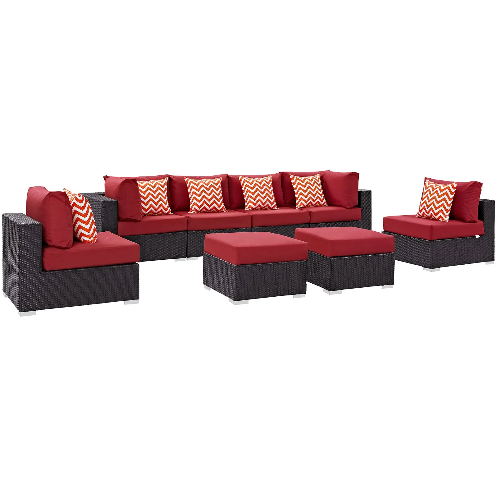 Convene 8 Piece Outdoor Patio Sectional Set by Modway