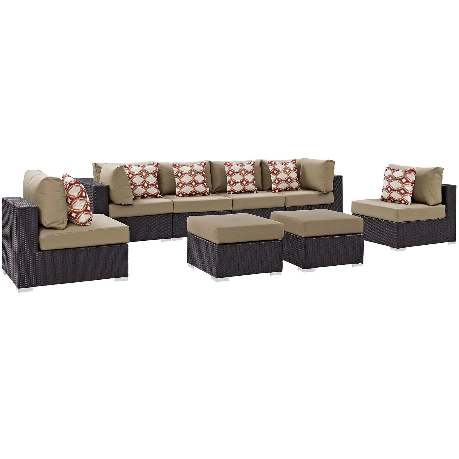 Convene 8 Piece Outdoor Patio Sectional Set by Modway