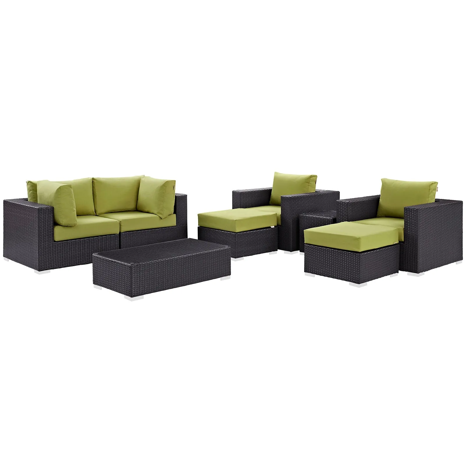 Convene 8 Piece Outdoor Patio Sectional Set by Modway