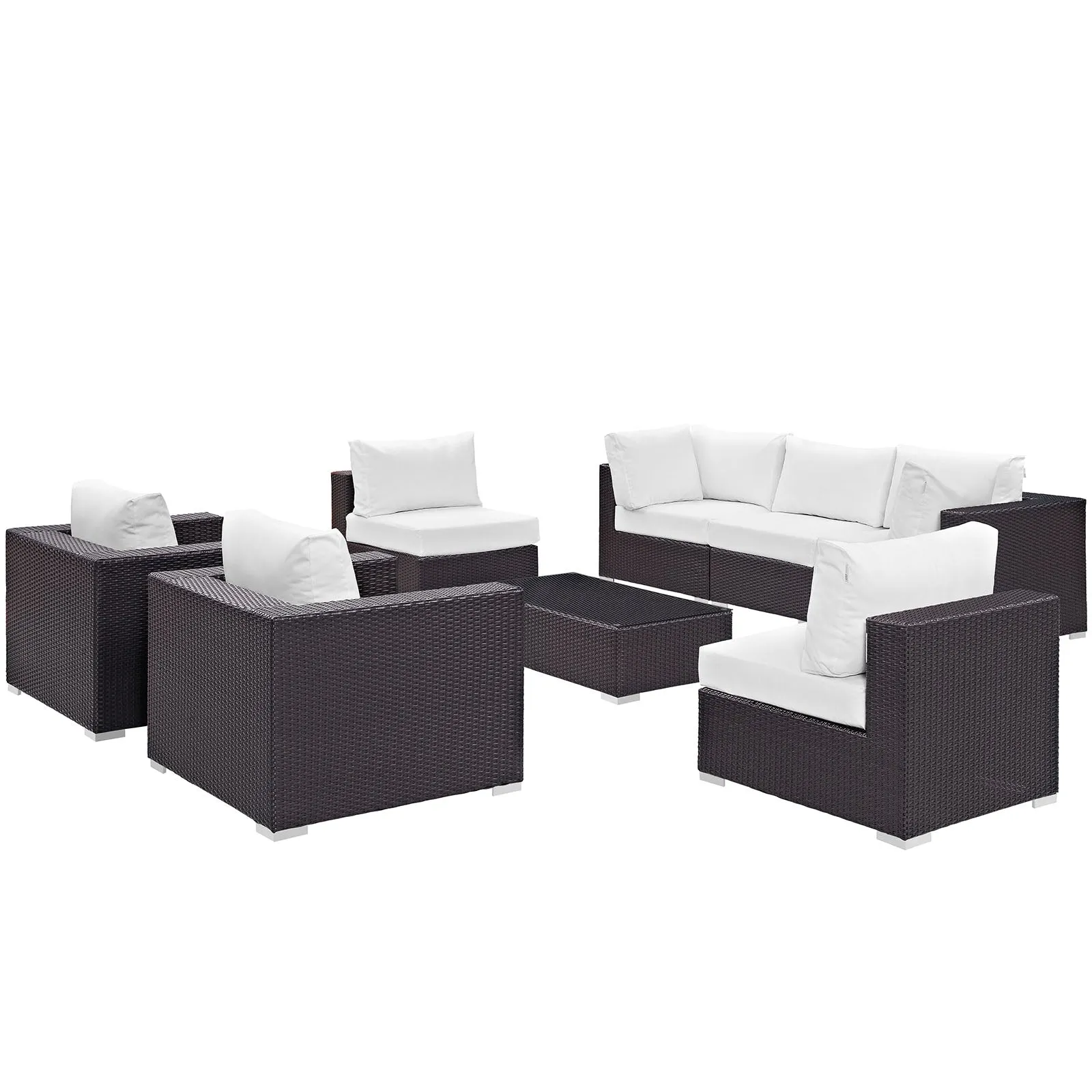 Convene 8 Piece Outdoor Patio Sectional Set by Modway