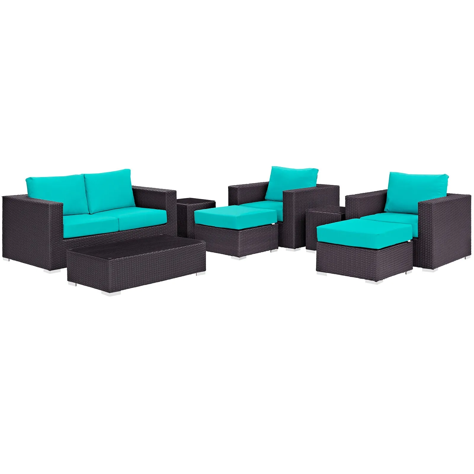 Convene 8 Piece Outdoor Patio Sofa Set by Modway