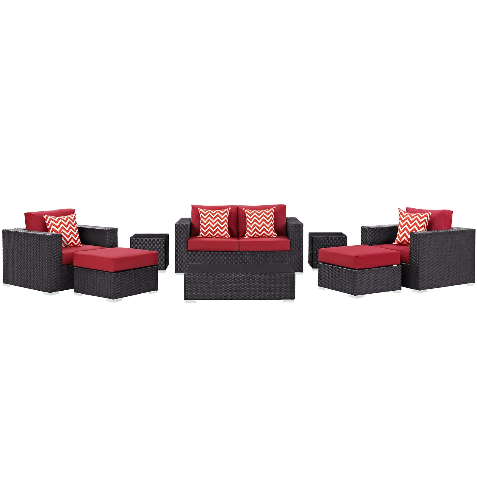 Convene 8 Piece Outdoor Patio Sofa Set by Modway