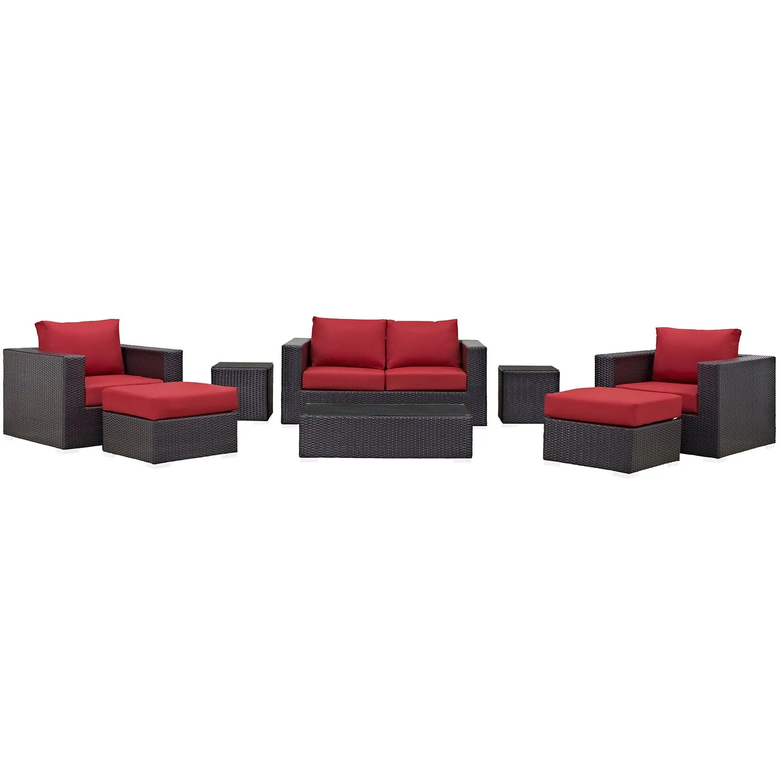 Convene 8 Piece Outdoor Patio Sofa Set by Modway