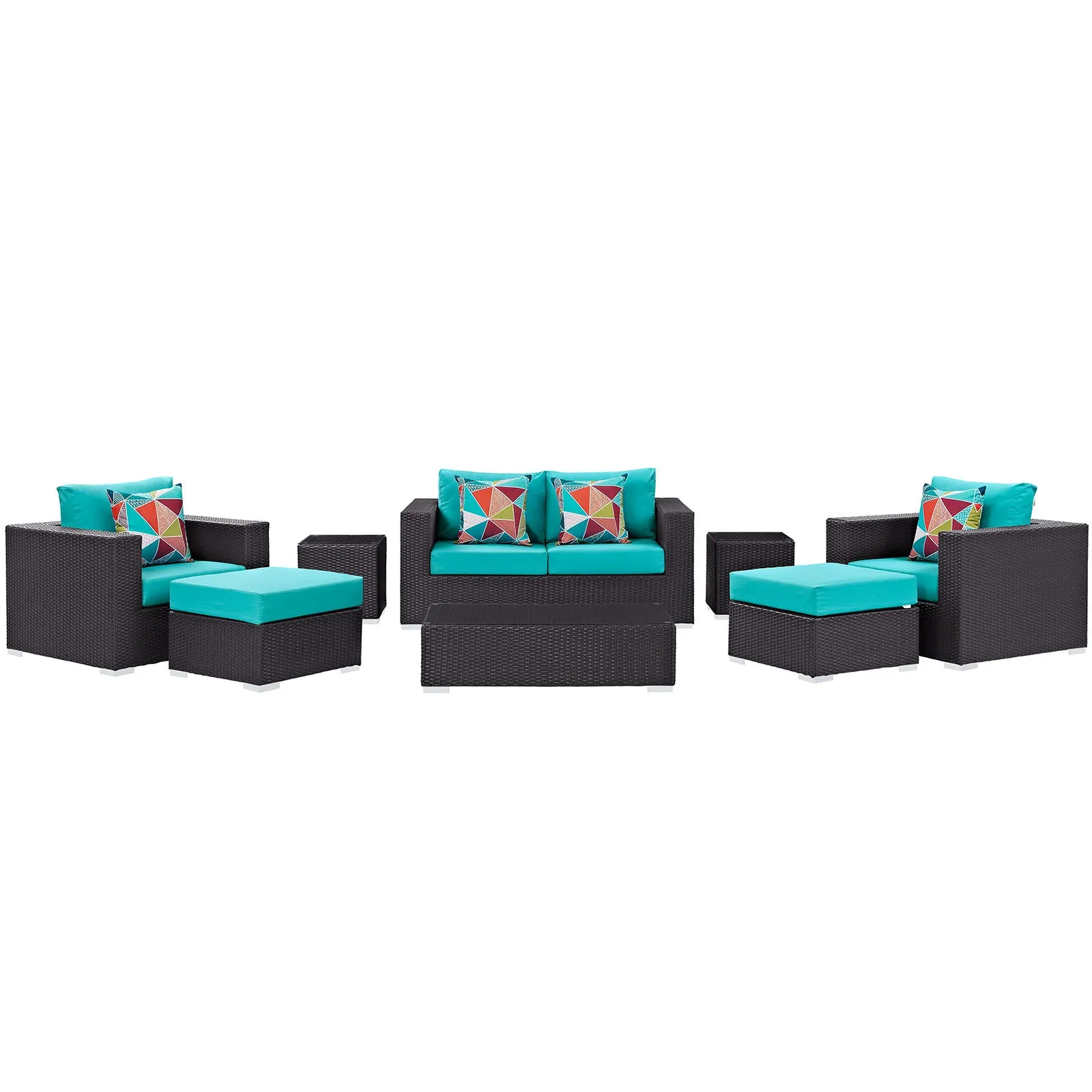 Convene 8 Piece Outdoor Patio Sofa Set by Modway