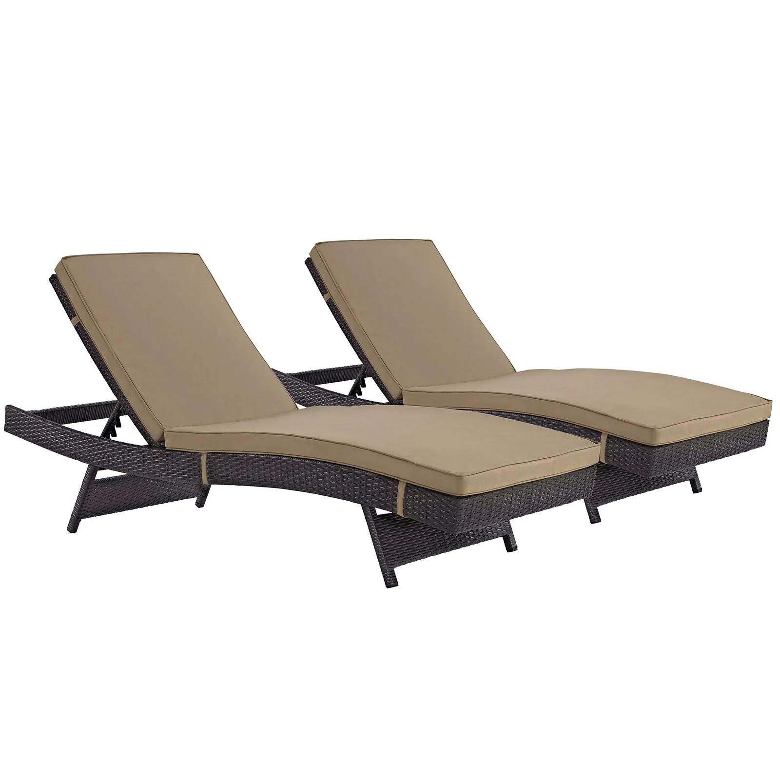 Convene Chaise Outdoor Patio Set of 2 by Modway