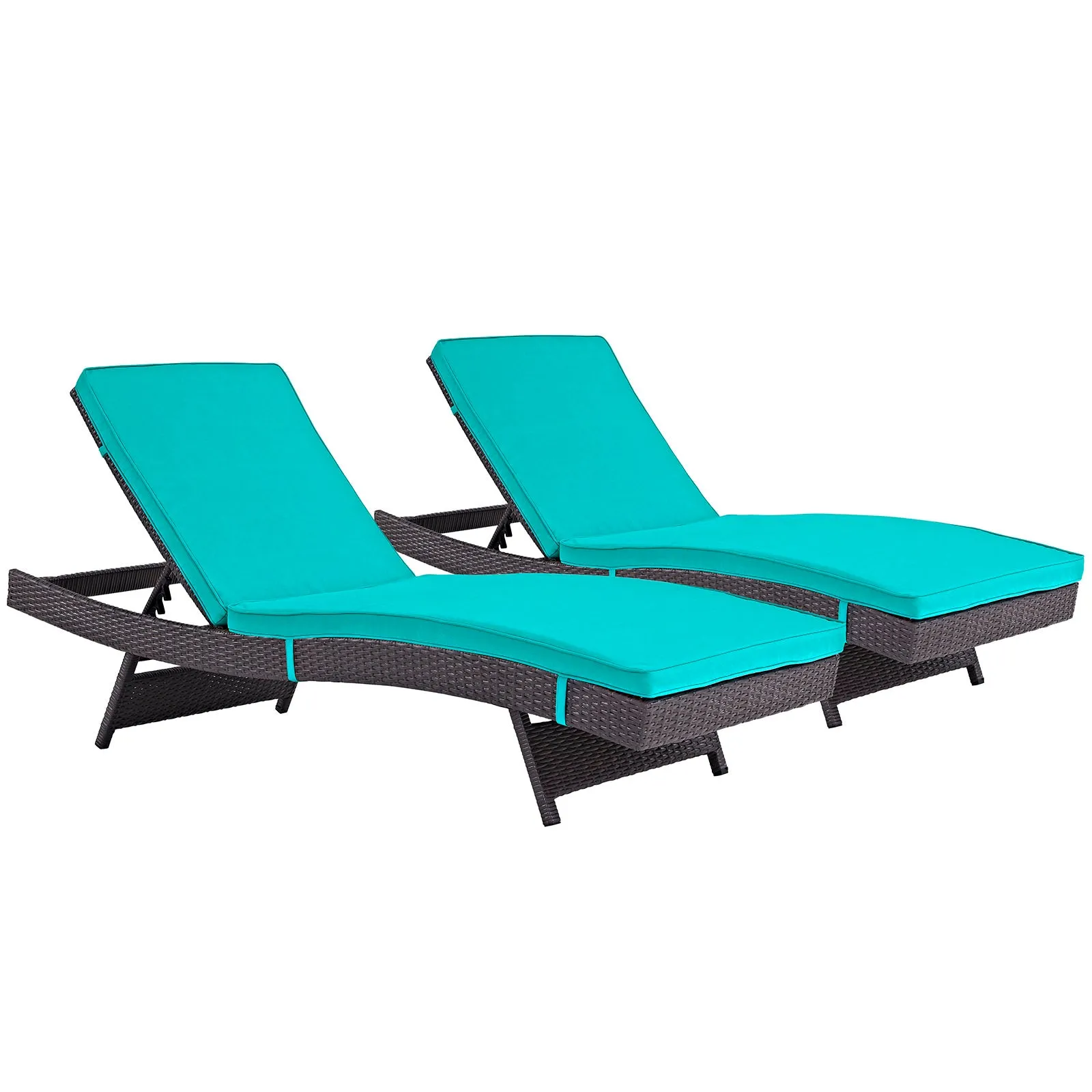 Convene Chaise Outdoor Patio Set of 2 by Modway