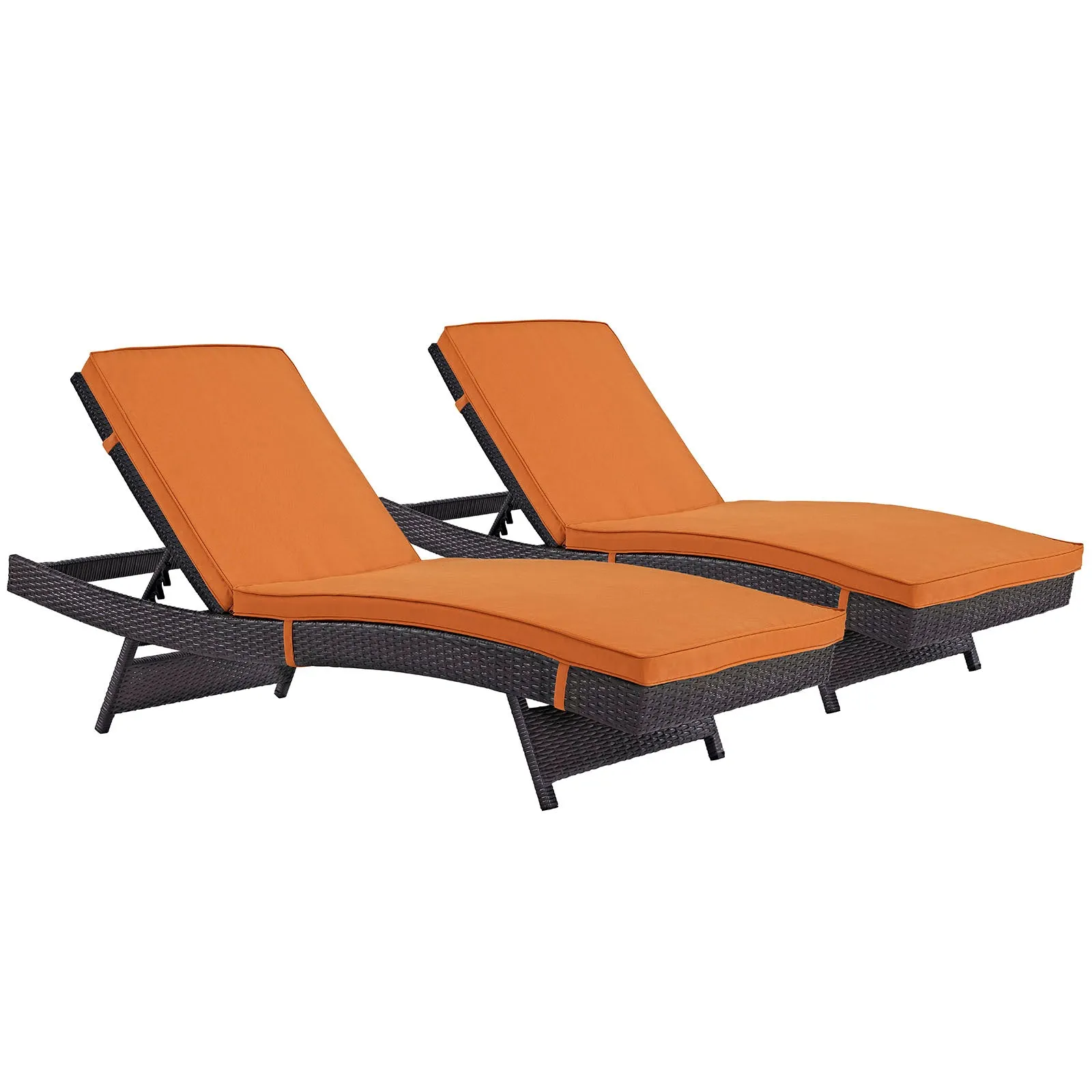 Convene Chaise Outdoor Patio Set of 2 by Modway
