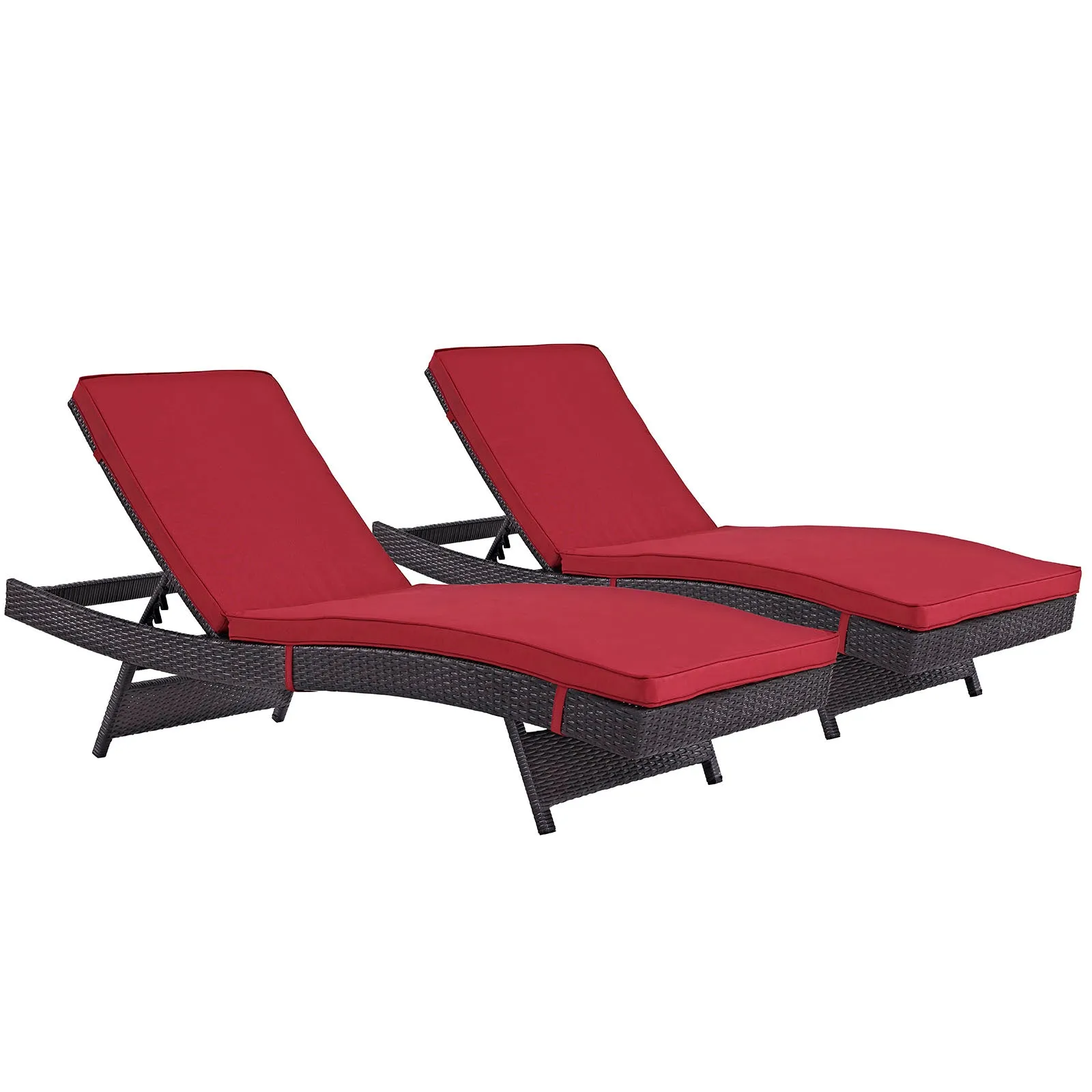 Convene Chaise Outdoor Patio Set of 2 by Modway