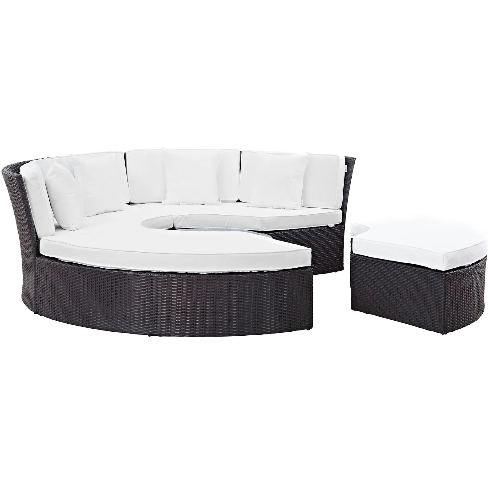 Convene Circular Outdoor Patio Daybed Set by Modway