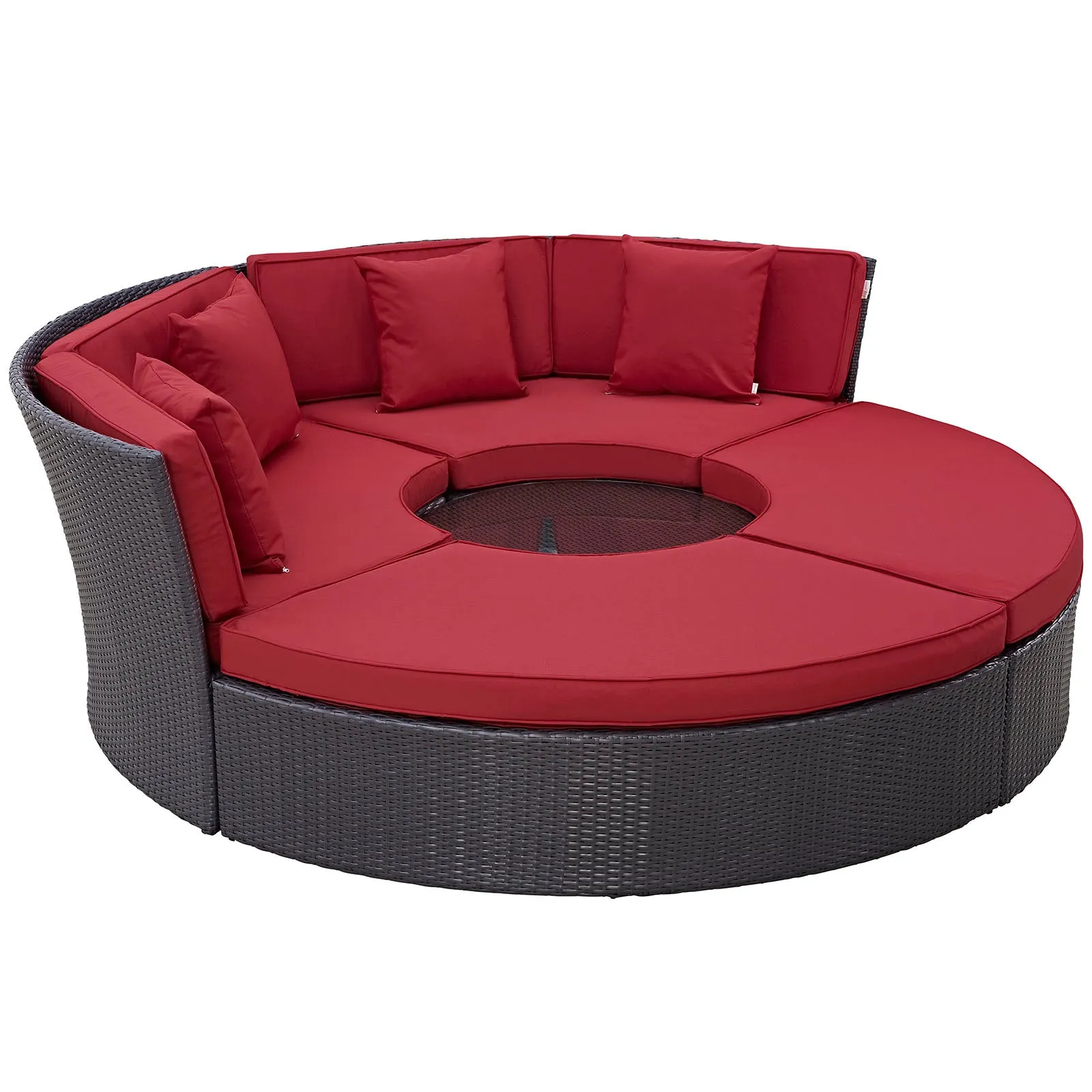 Convene Circular Outdoor Patio Daybed Set by Modway
