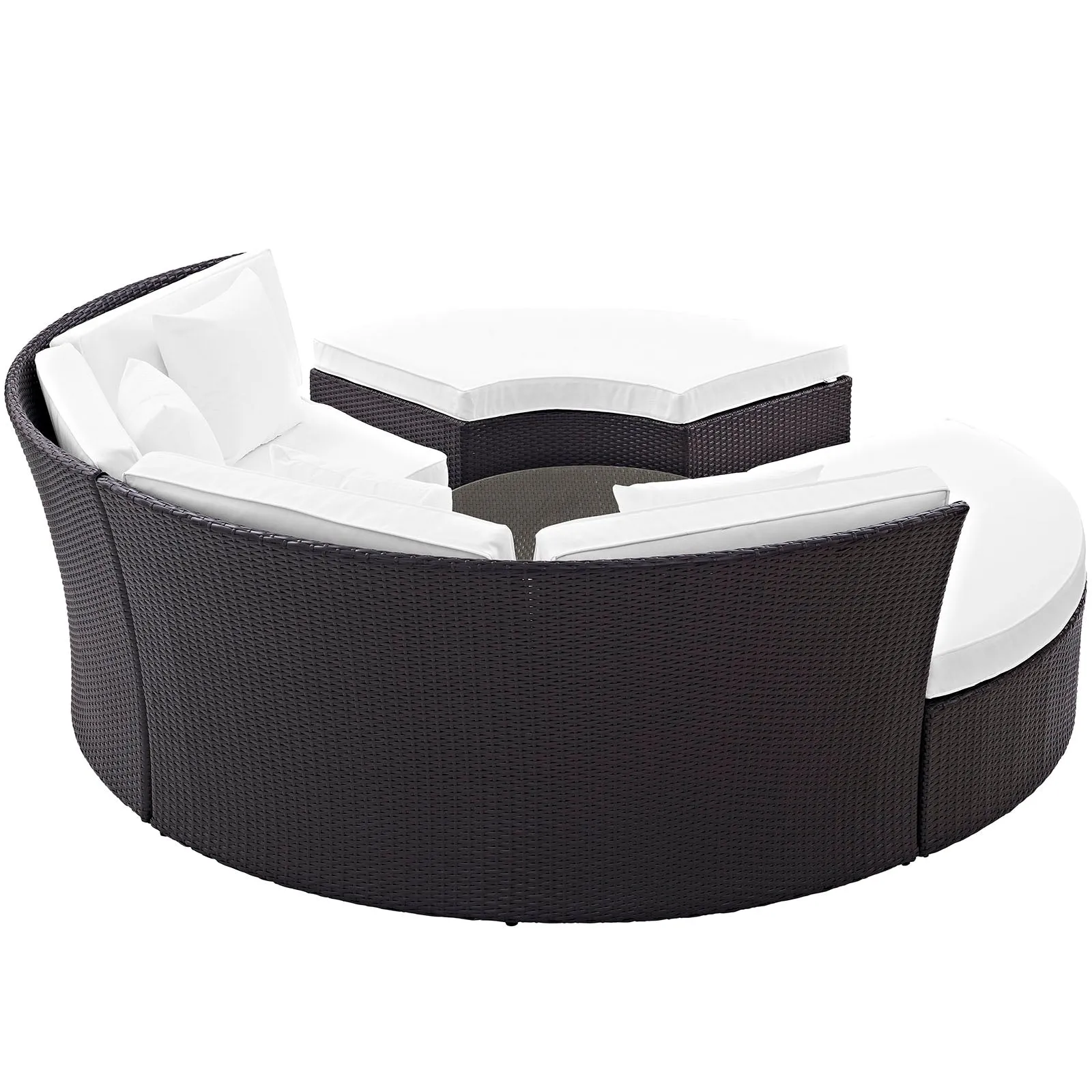 Convene Circular Outdoor Patio Daybed Set by Modway