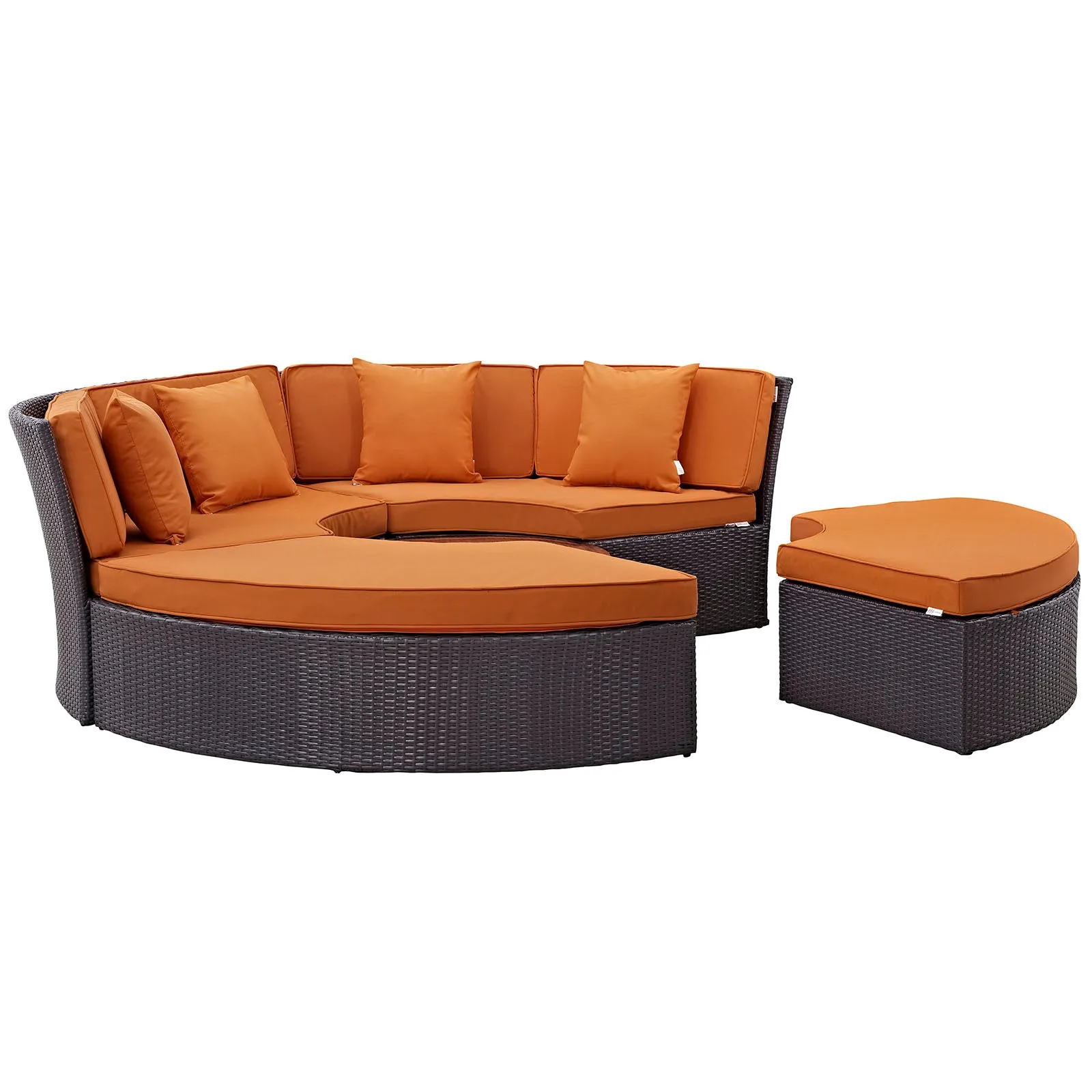 Convene Circular Outdoor Patio Daybed Set by Modway