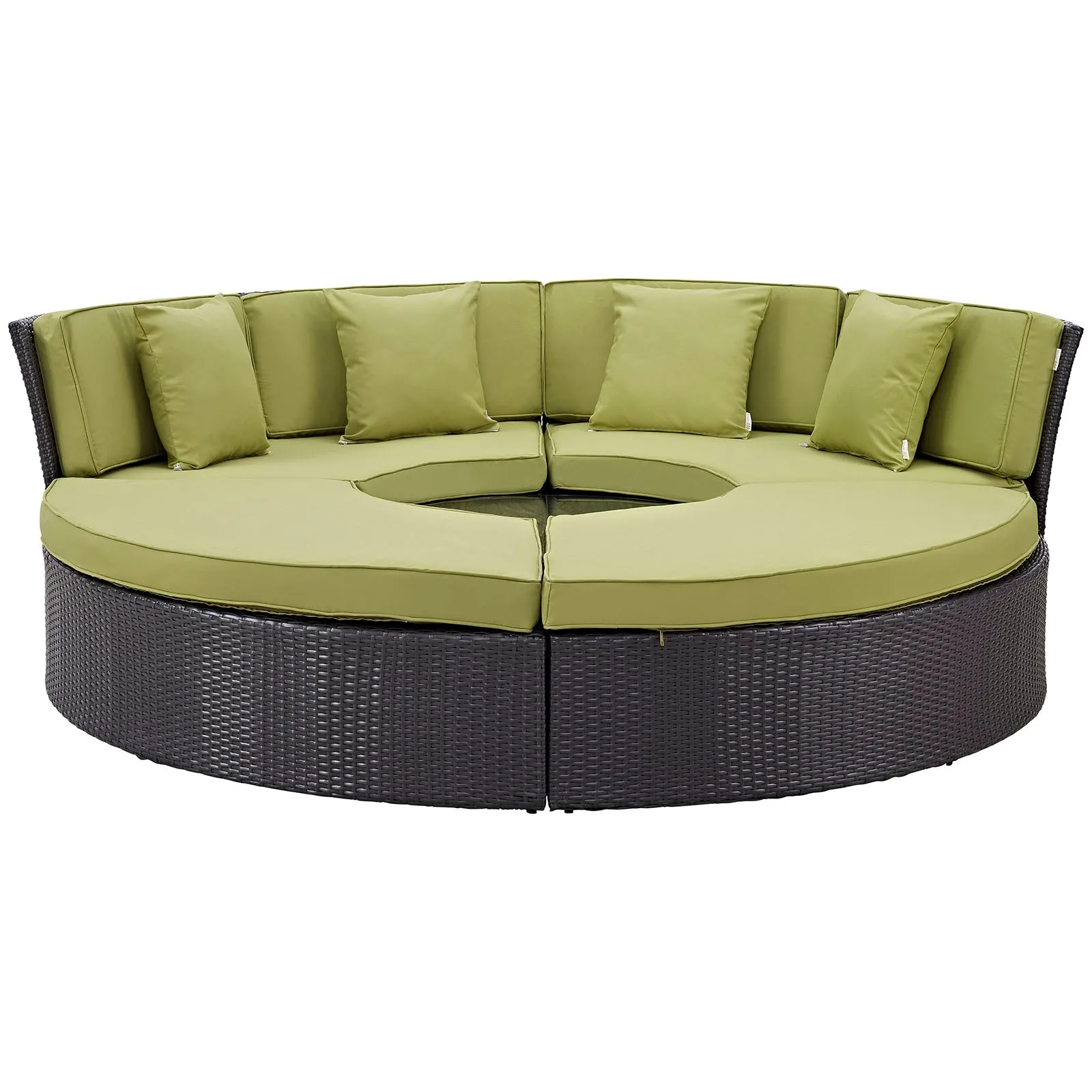 Convene Circular Outdoor Patio Daybed Set by Modway