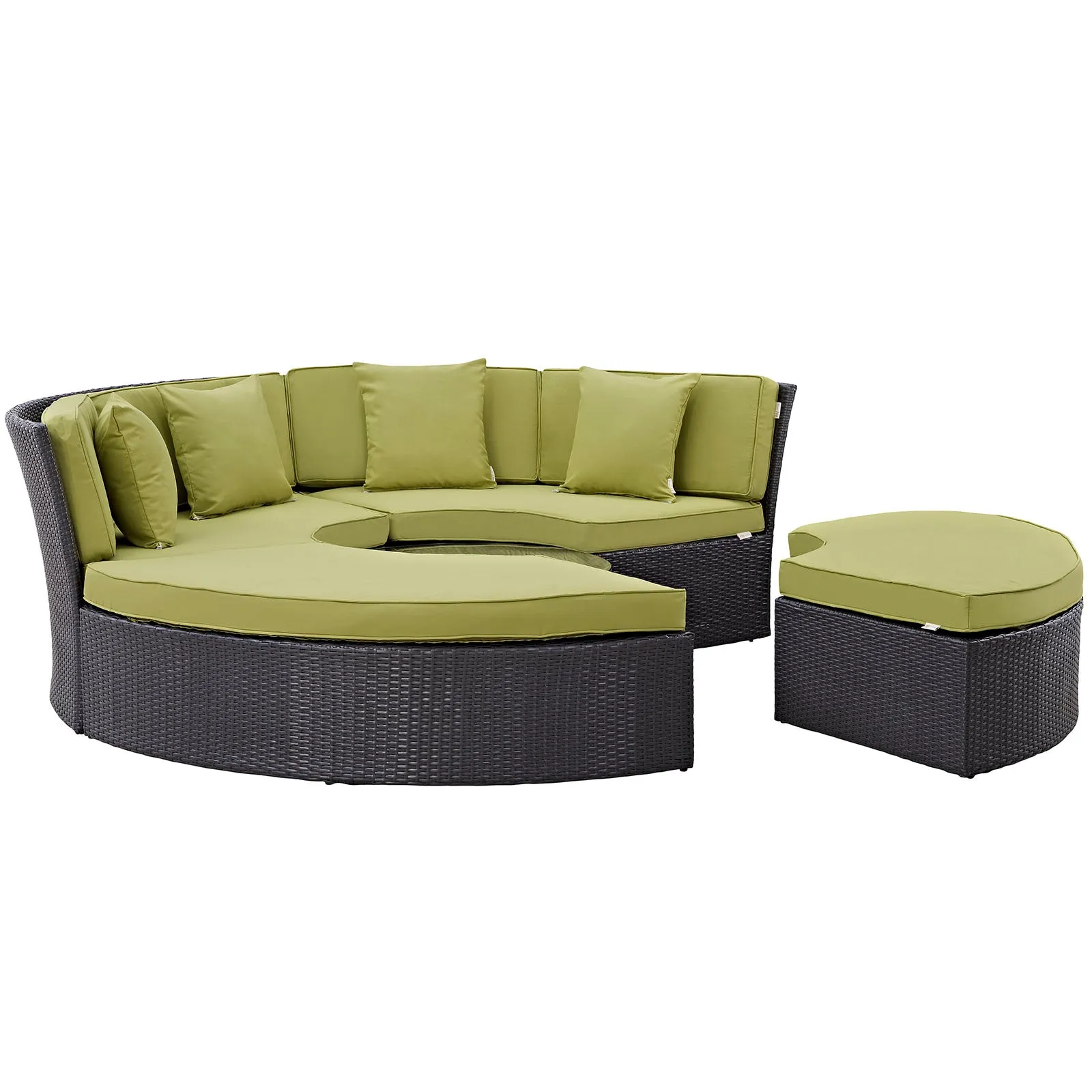 Convene Circular Outdoor Patio Daybed Set by Modway