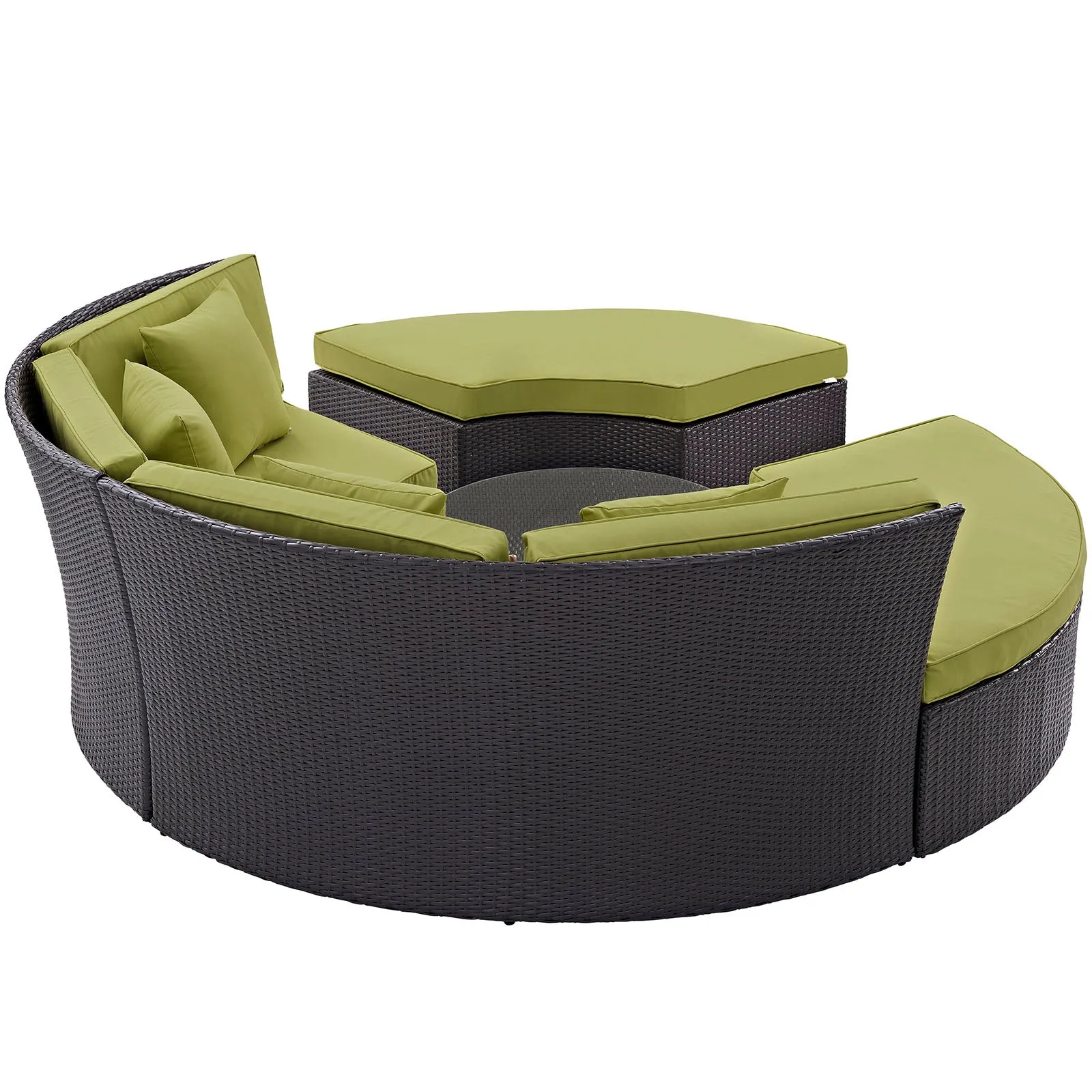 Convene Circular Outdoor Patio Daybed Set by Modway