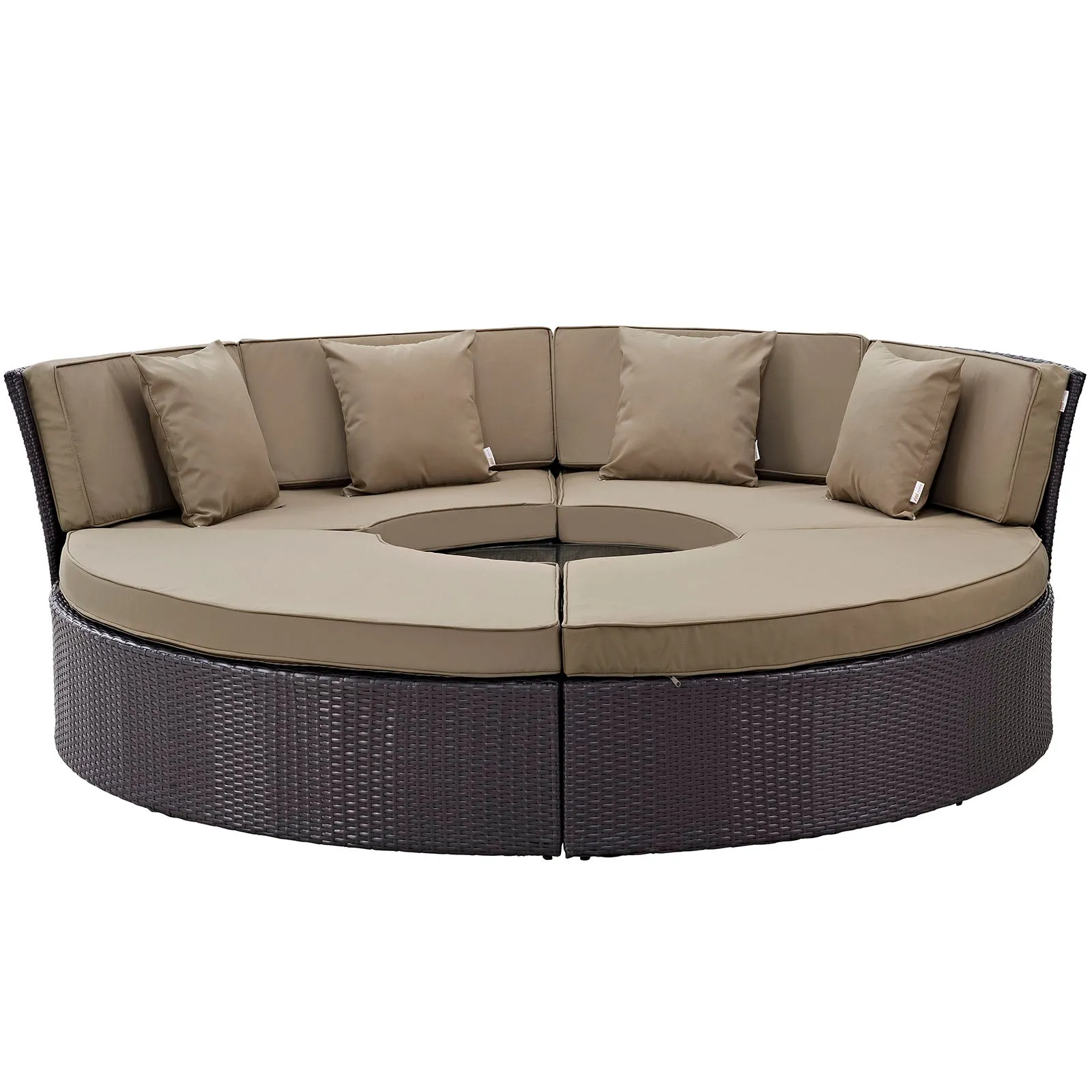 Convene Circular Outdoor Patio Daybed Set by Modway