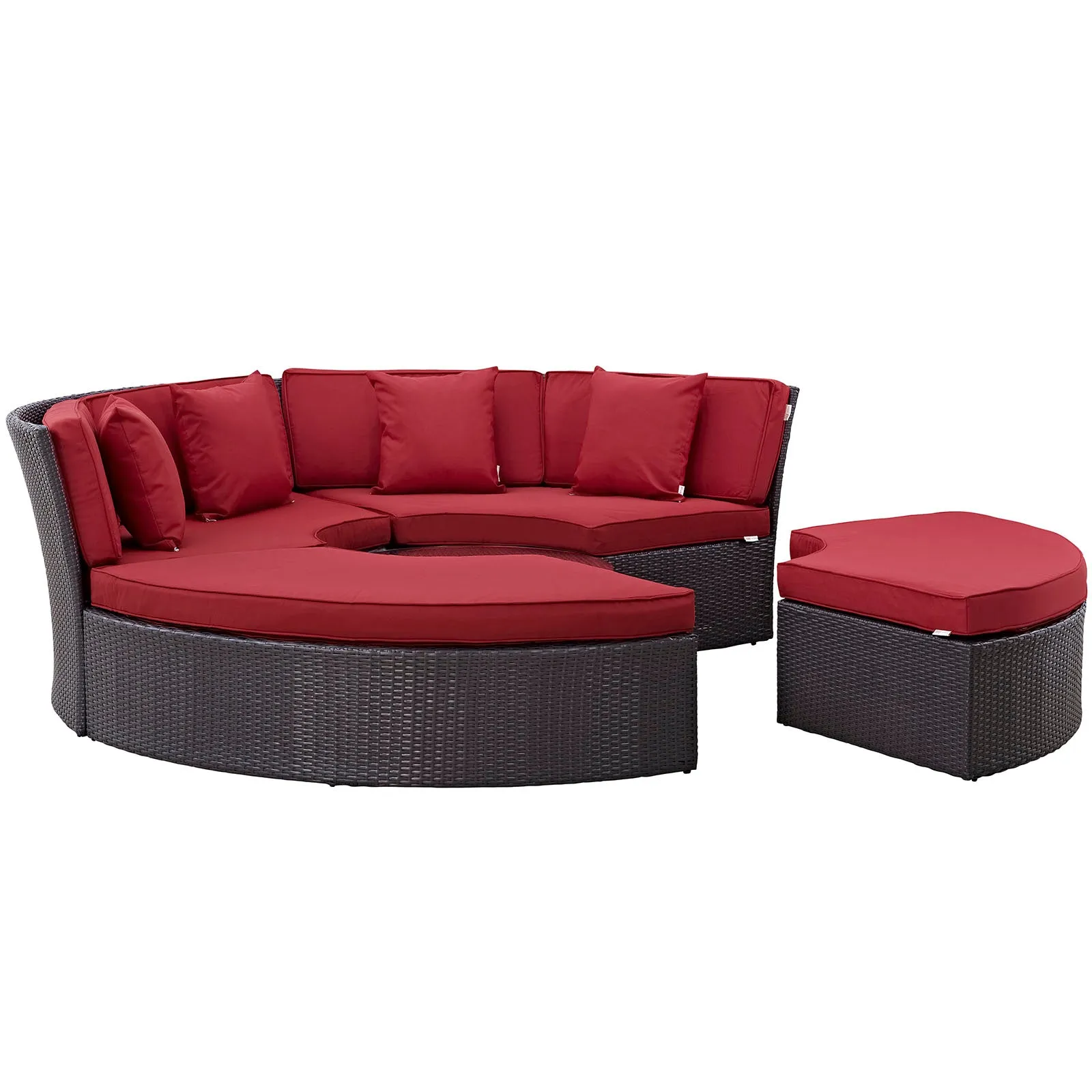 Convene Circular Outdoor Patio Daybed Set by Modway