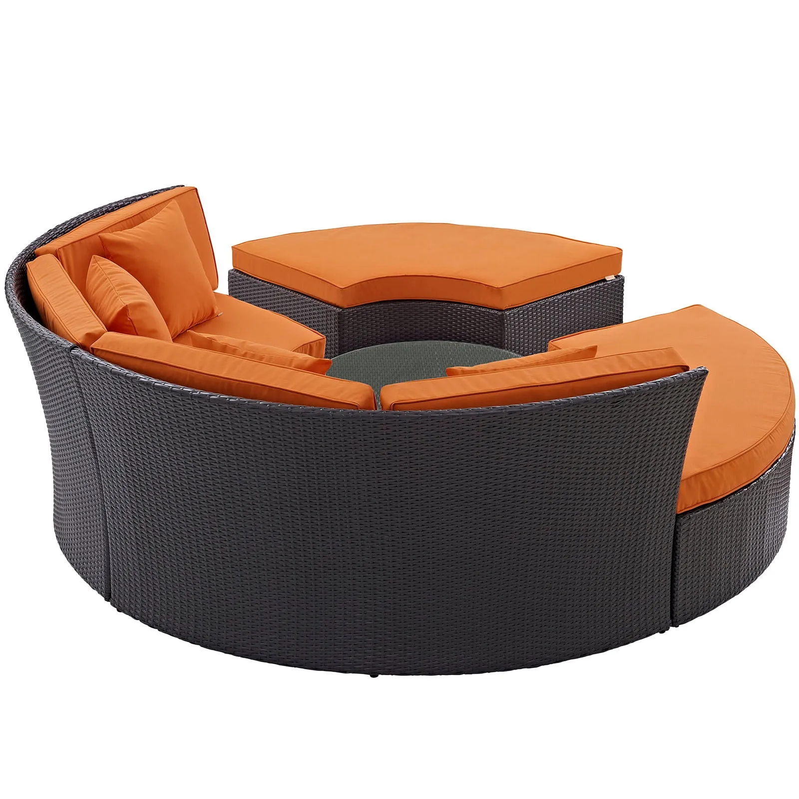 Convene Circular Outdoor Patio Daybed Set by Modway