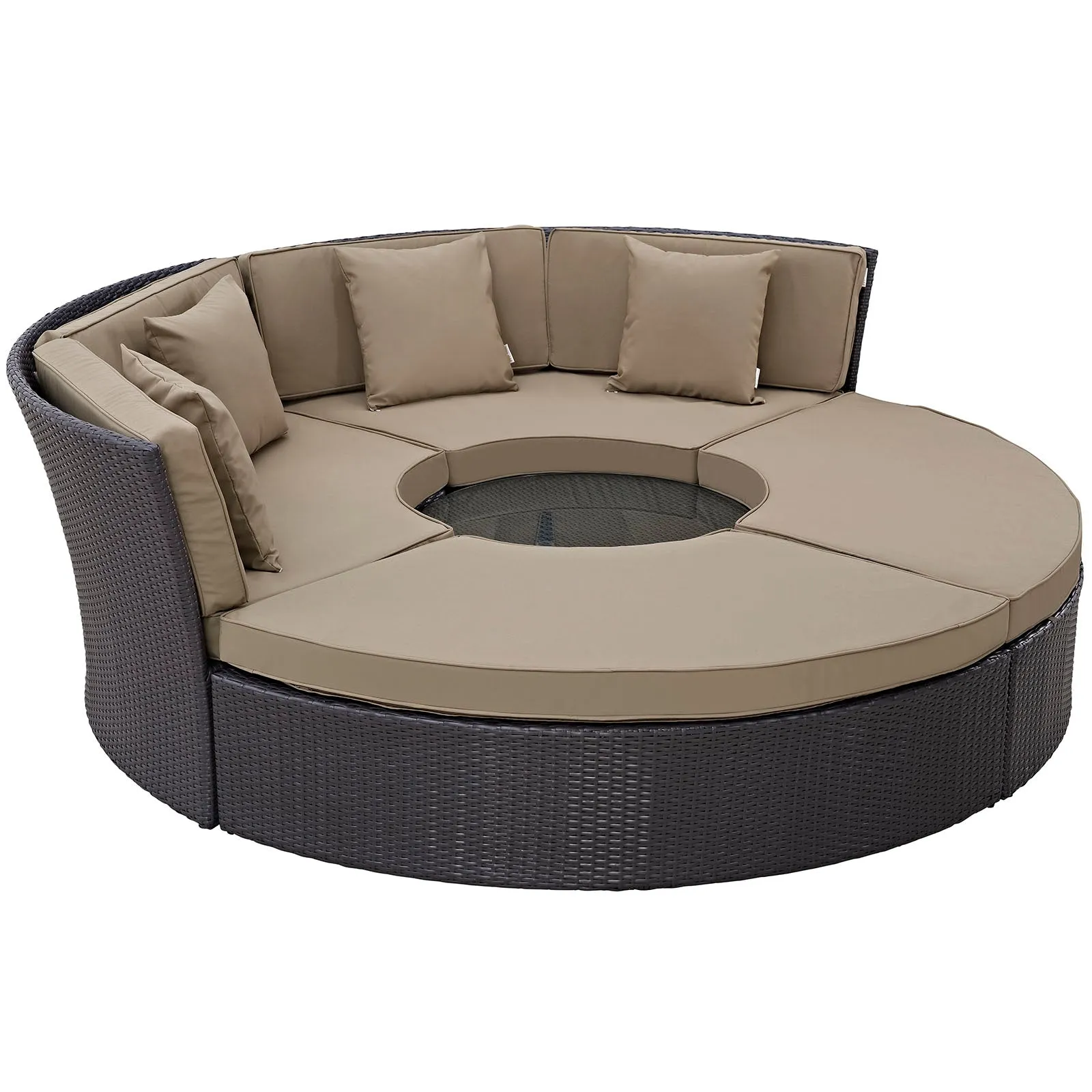Convene Circular Outdoor Patio Daybed Set by Modway