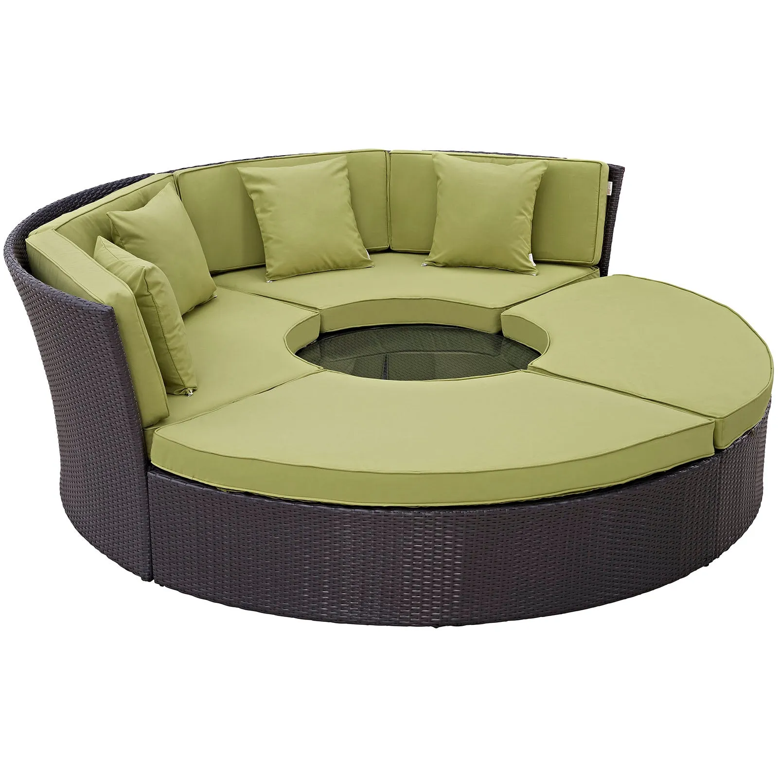 Convene Circular Outdoor Patio Daybed Set by Modway