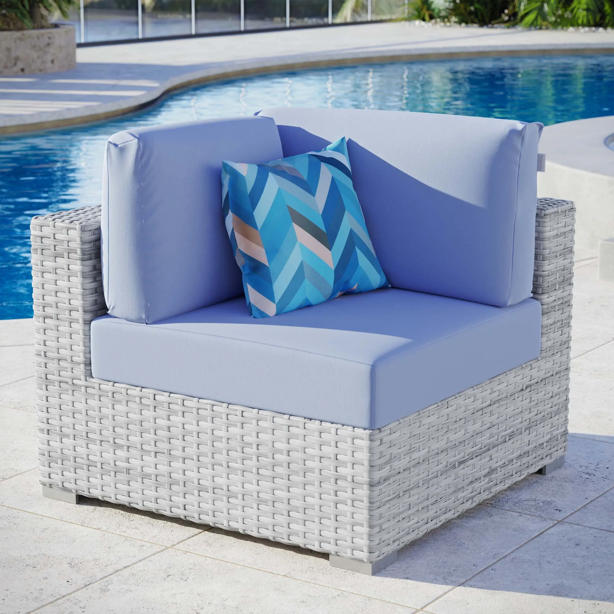 Convene Outdoor Patio Corner Chair by Modway
